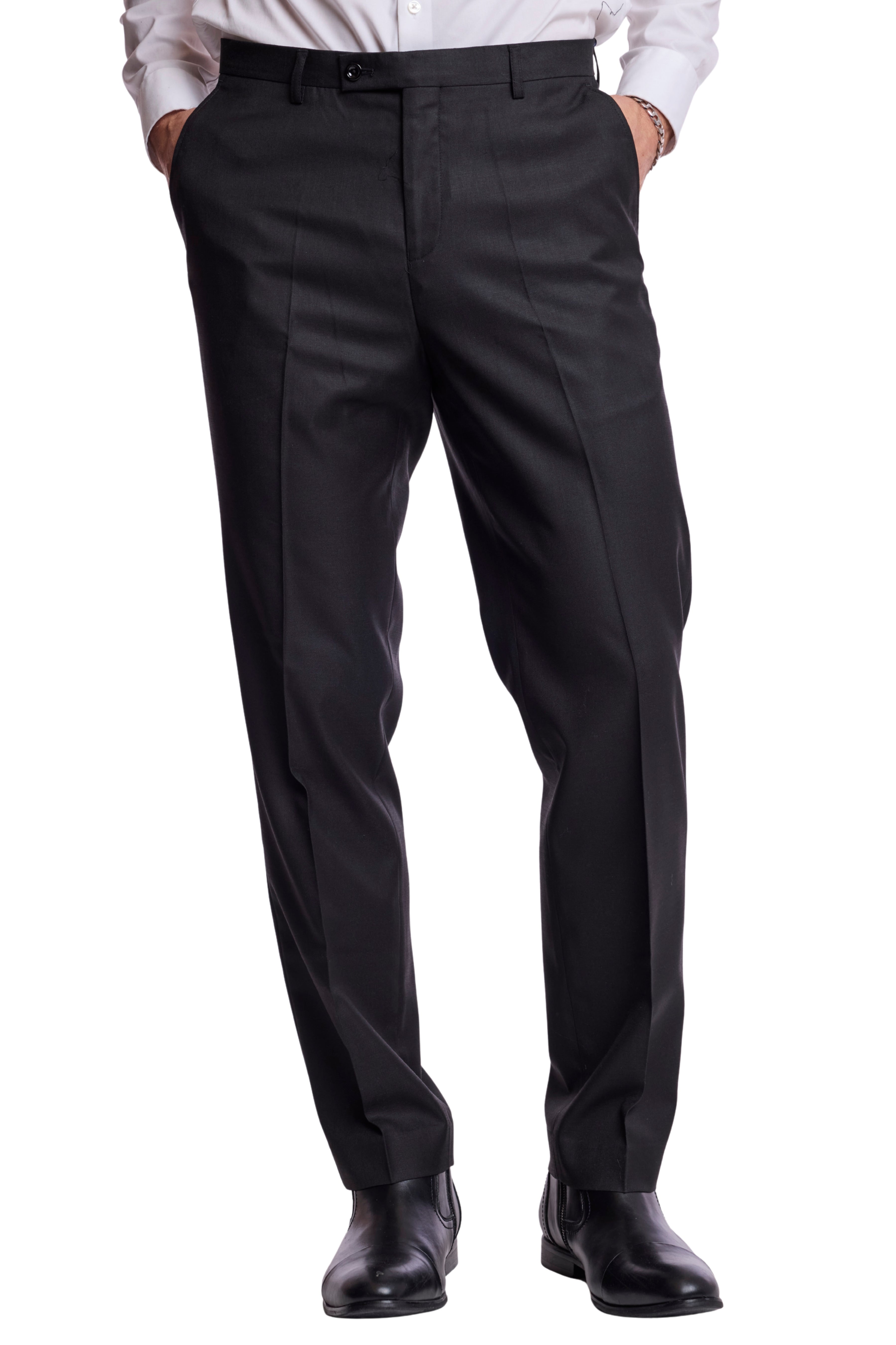 Modern Fit - Downing Pants - Soft Black Shark