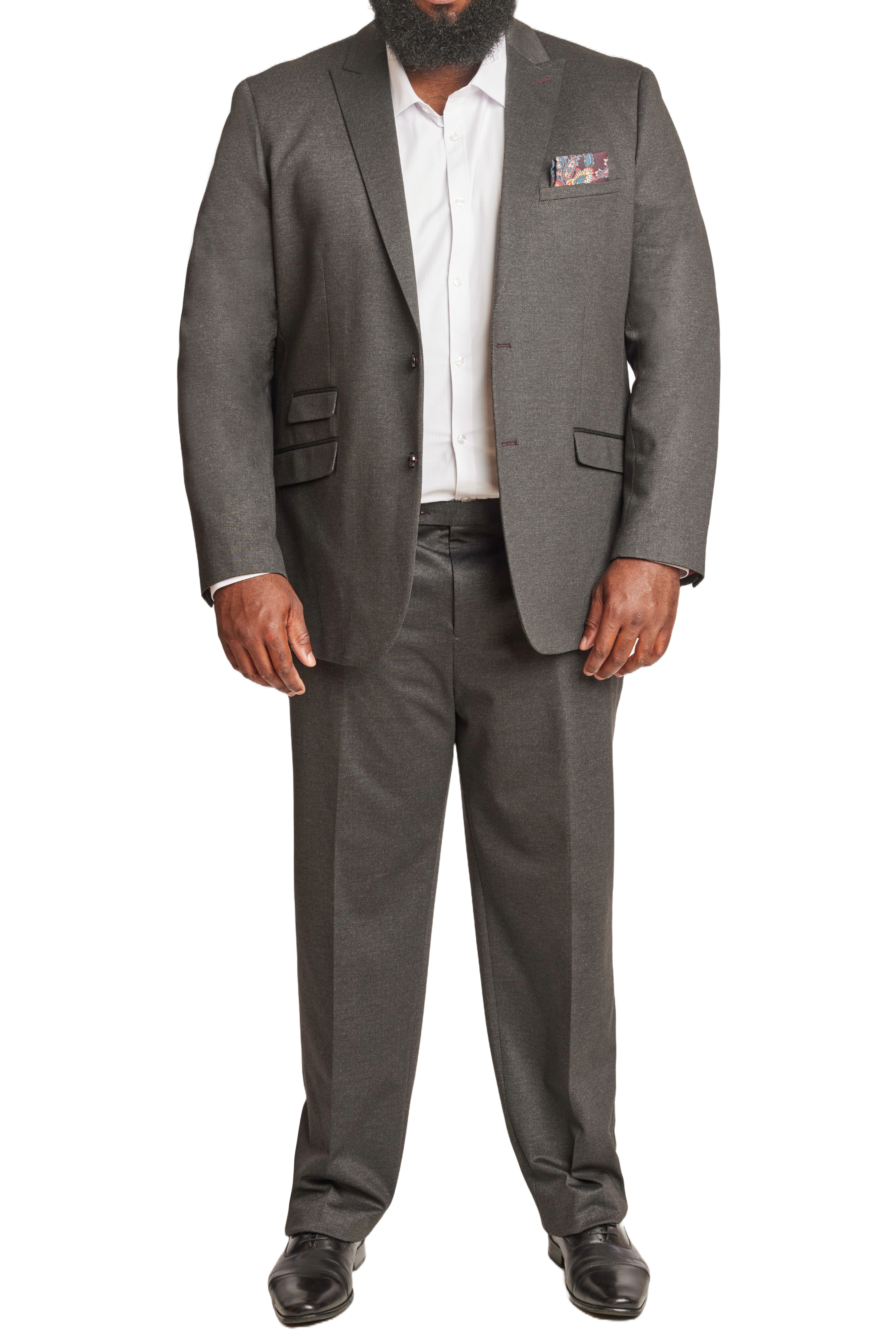 Big & Tall Ashton Peak Jacket - Charcoal Knit