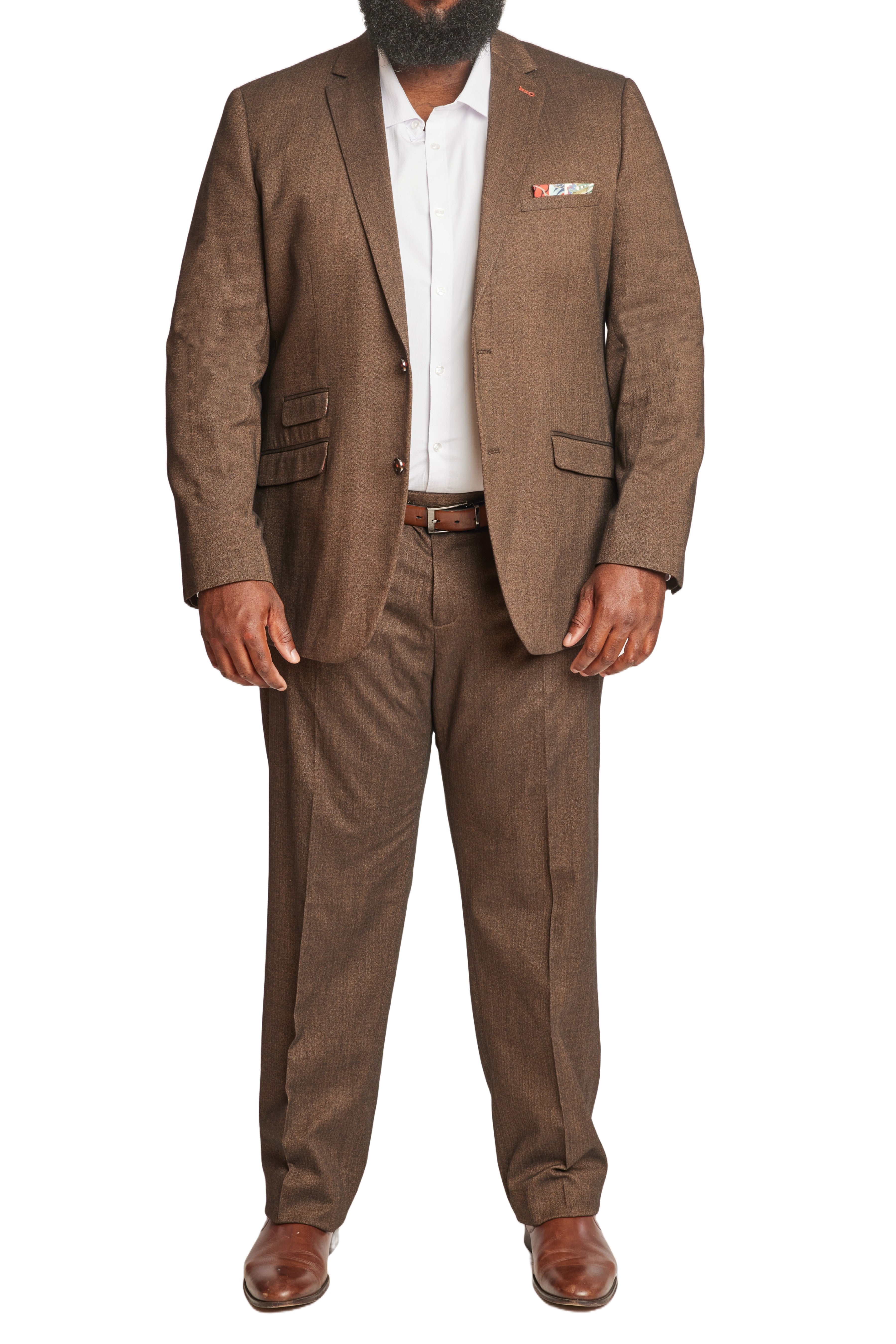 Big & Tall Dover Notch Jacket - Coco Herringbone
