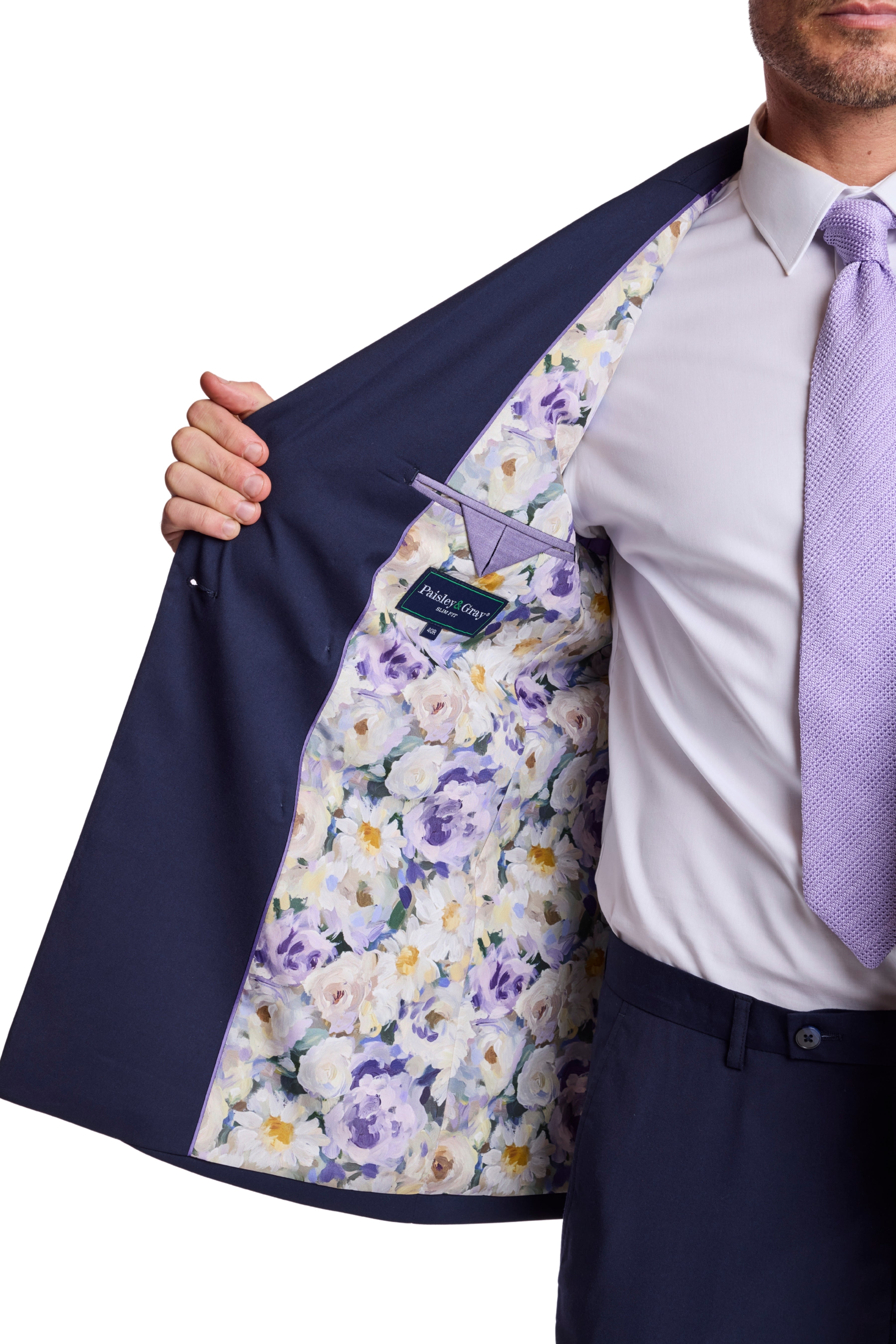 Soho Peak DB Jacket - slim - Solid Navy