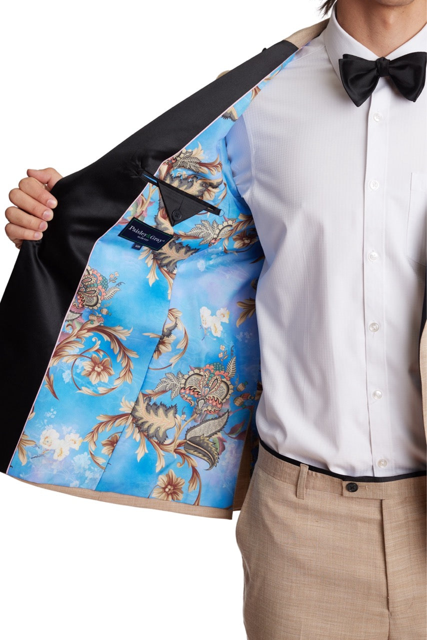 Grosvenor Peak Tux Jacket - slim - Camel Shark