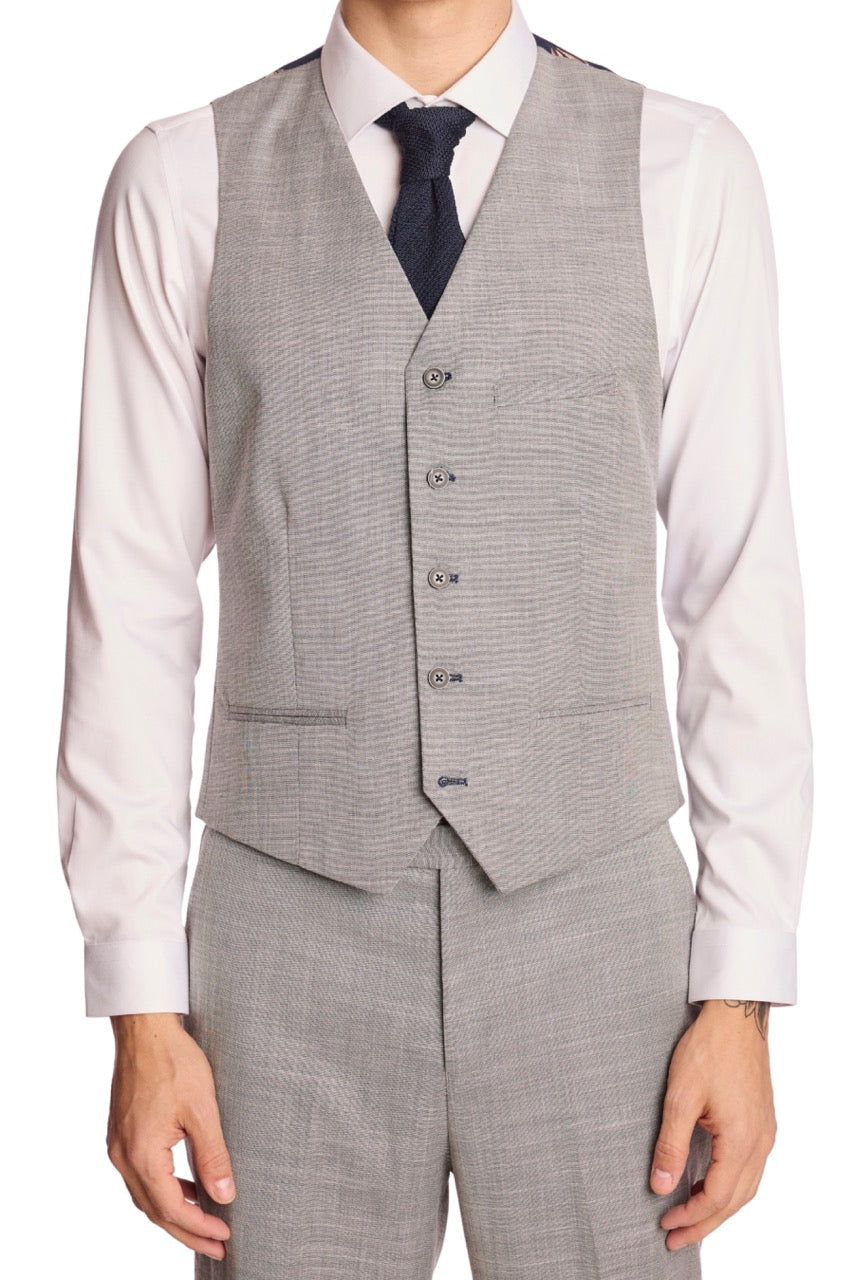 Paisley & Gray Eaton Slim Fit Vest - Grey