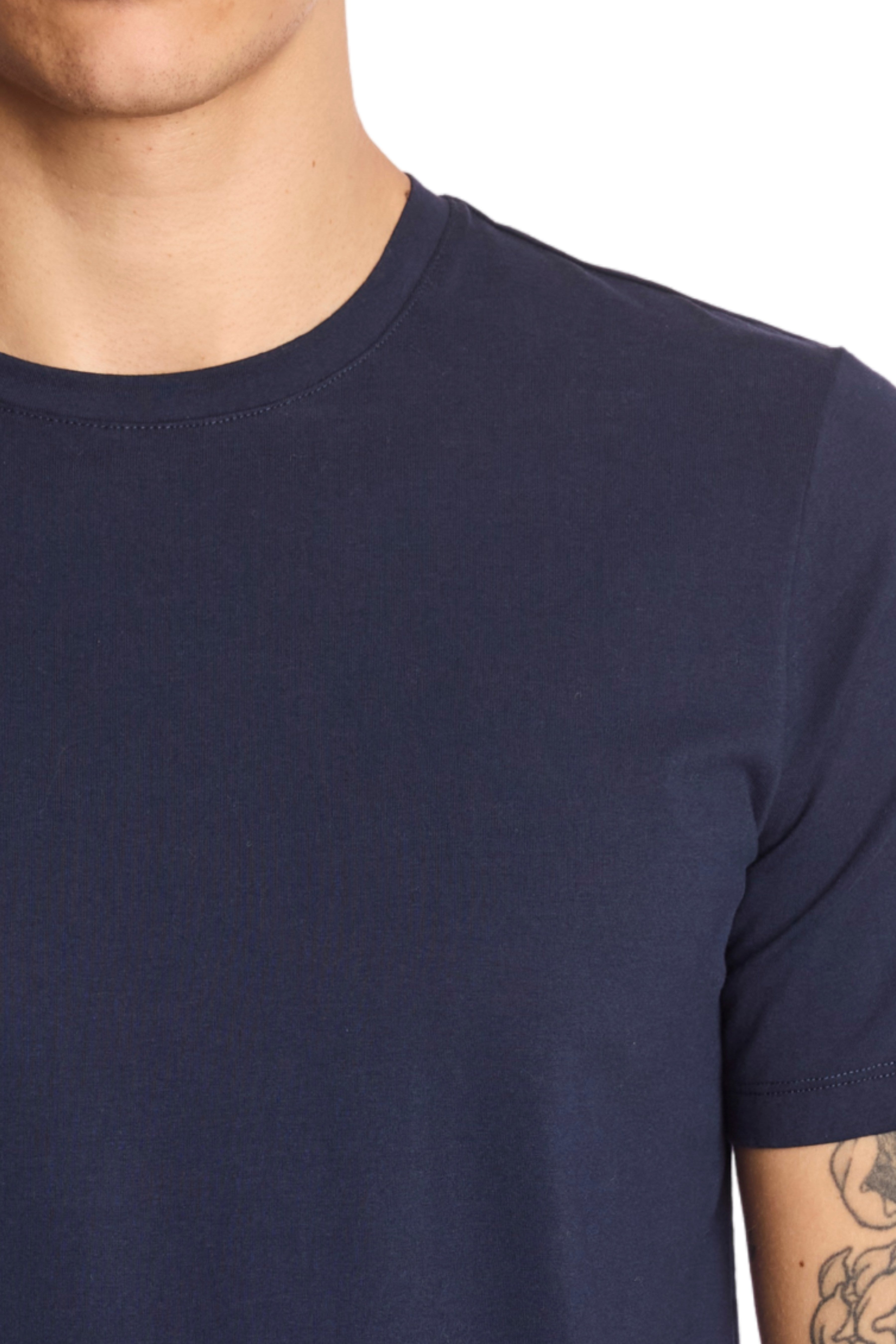Lucas Crewneck T-Shirt - Navy Blue