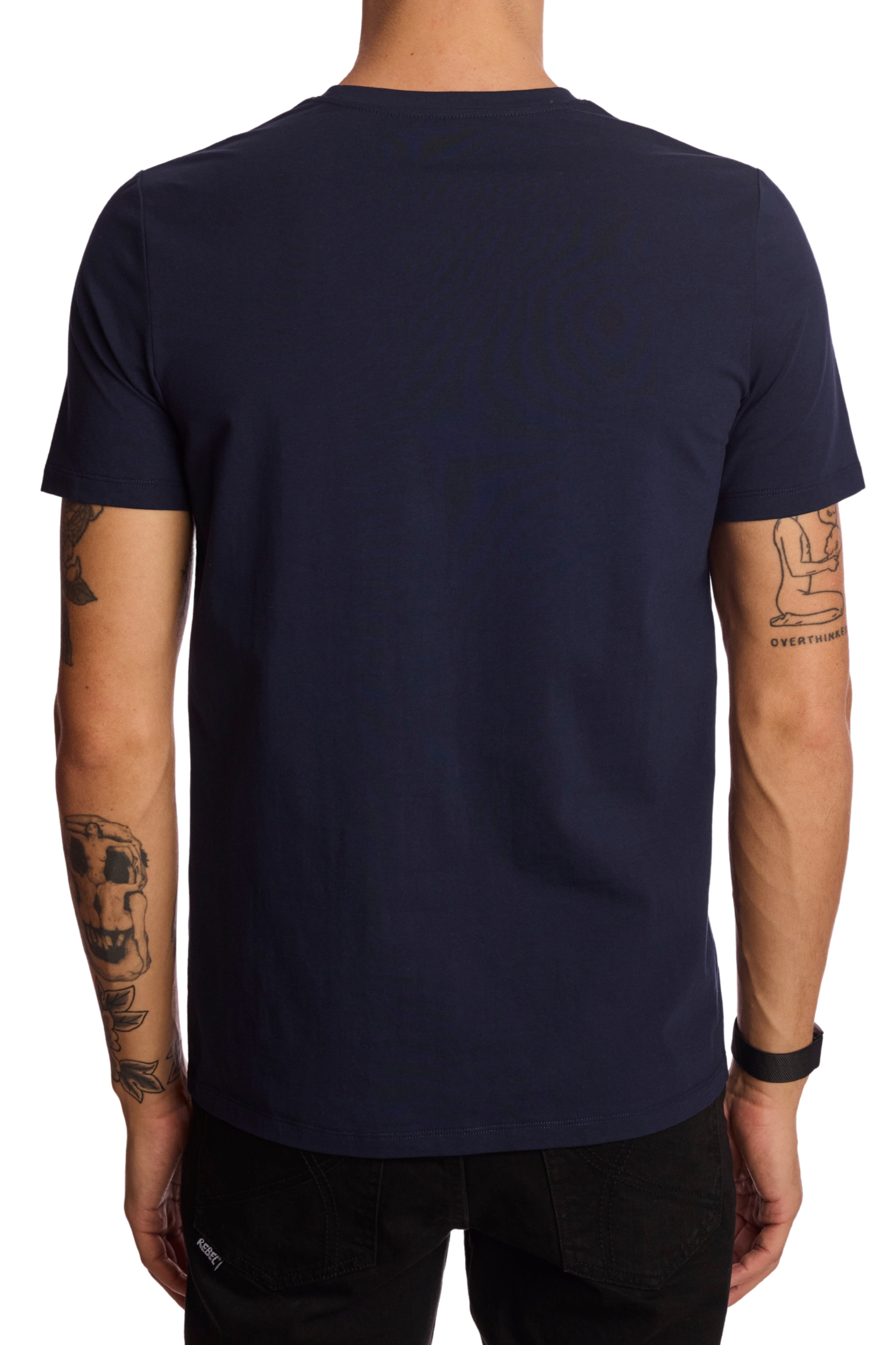 Lucas Crewneck T-Shirt - Navy Blue