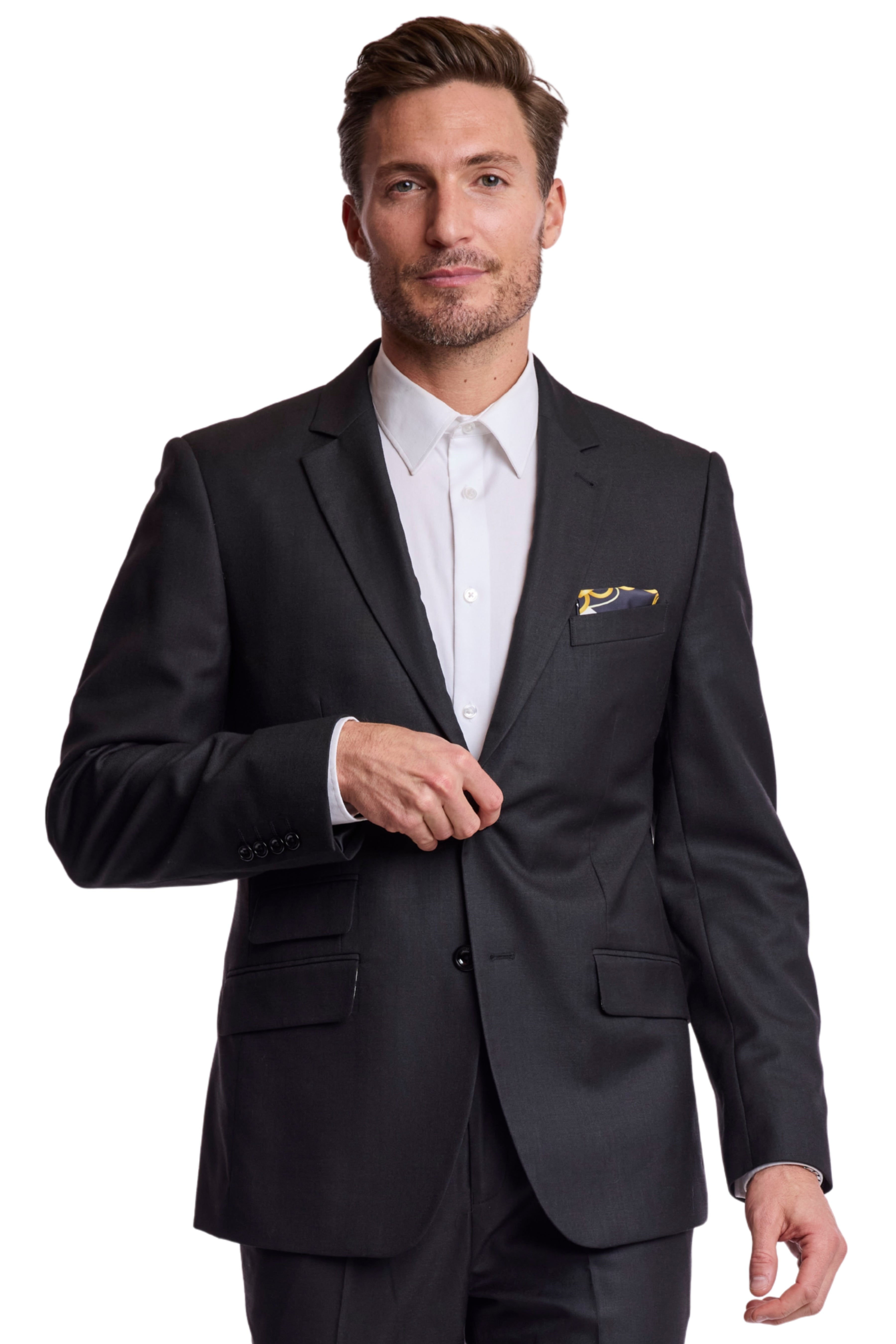 Modern Fit - Dover Notch Jacket - Soft Black Shark