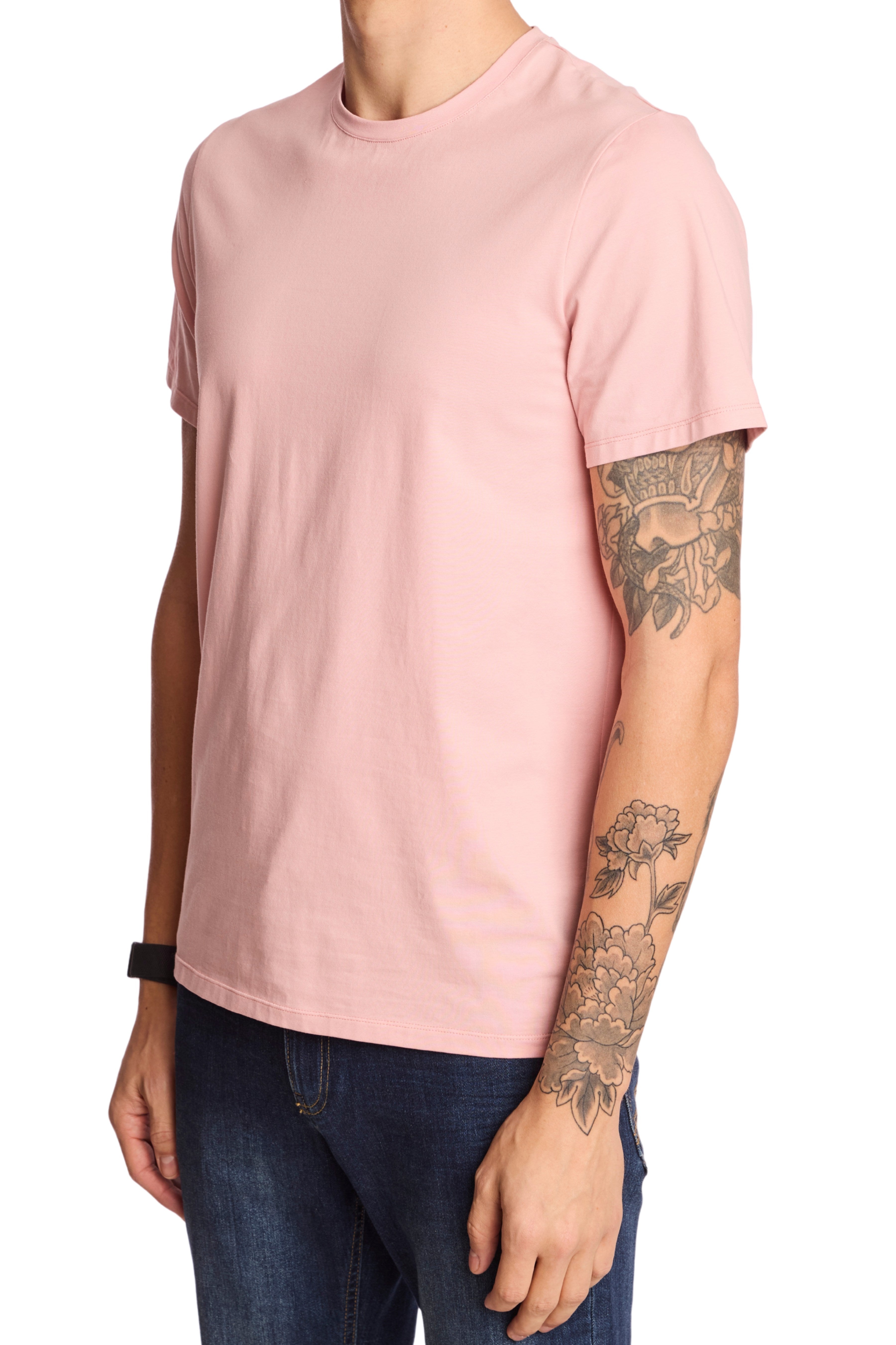 Lucas Crewneck T-Shirt - Dusty Pink