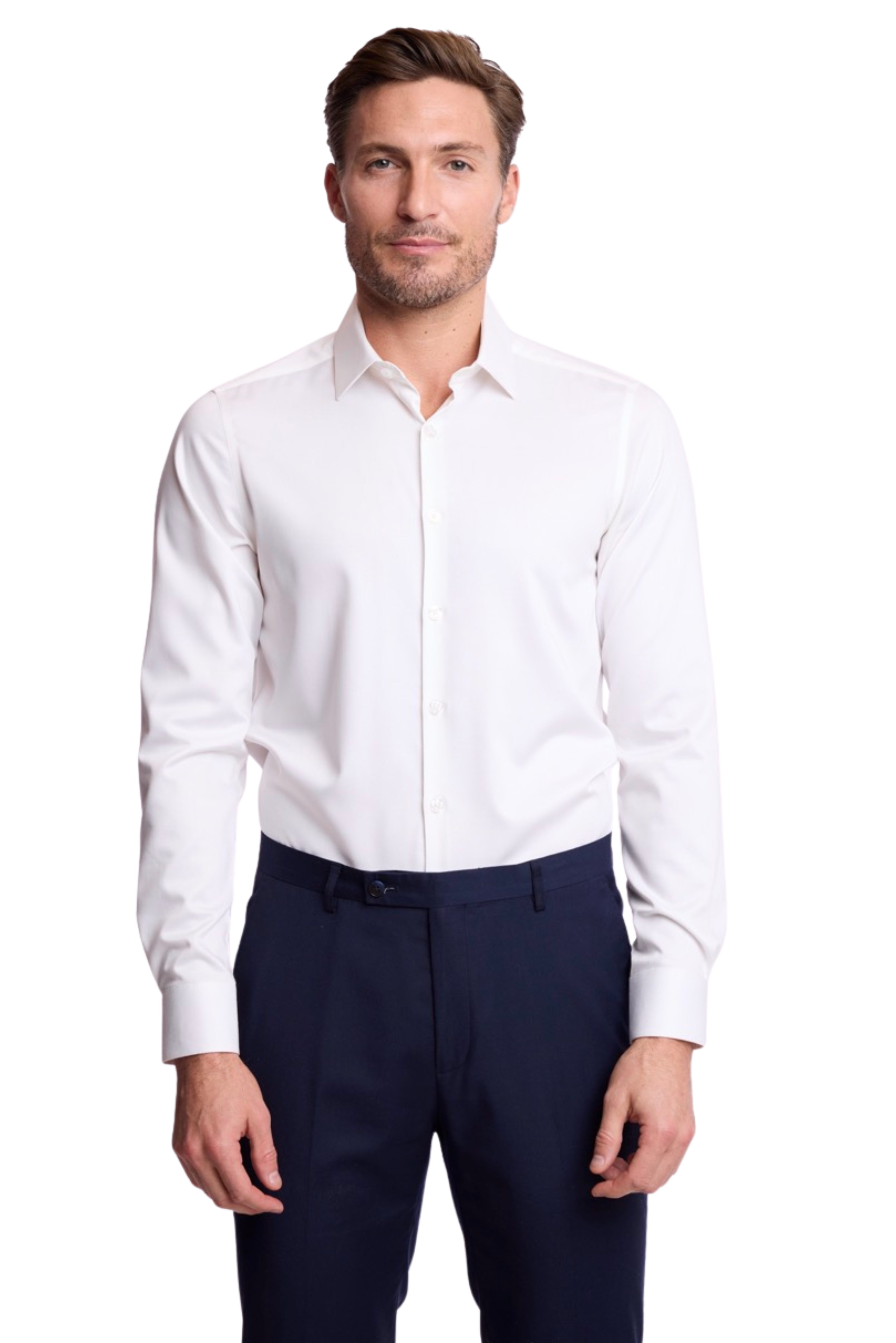 Parker Pointed Collar Shirt - White