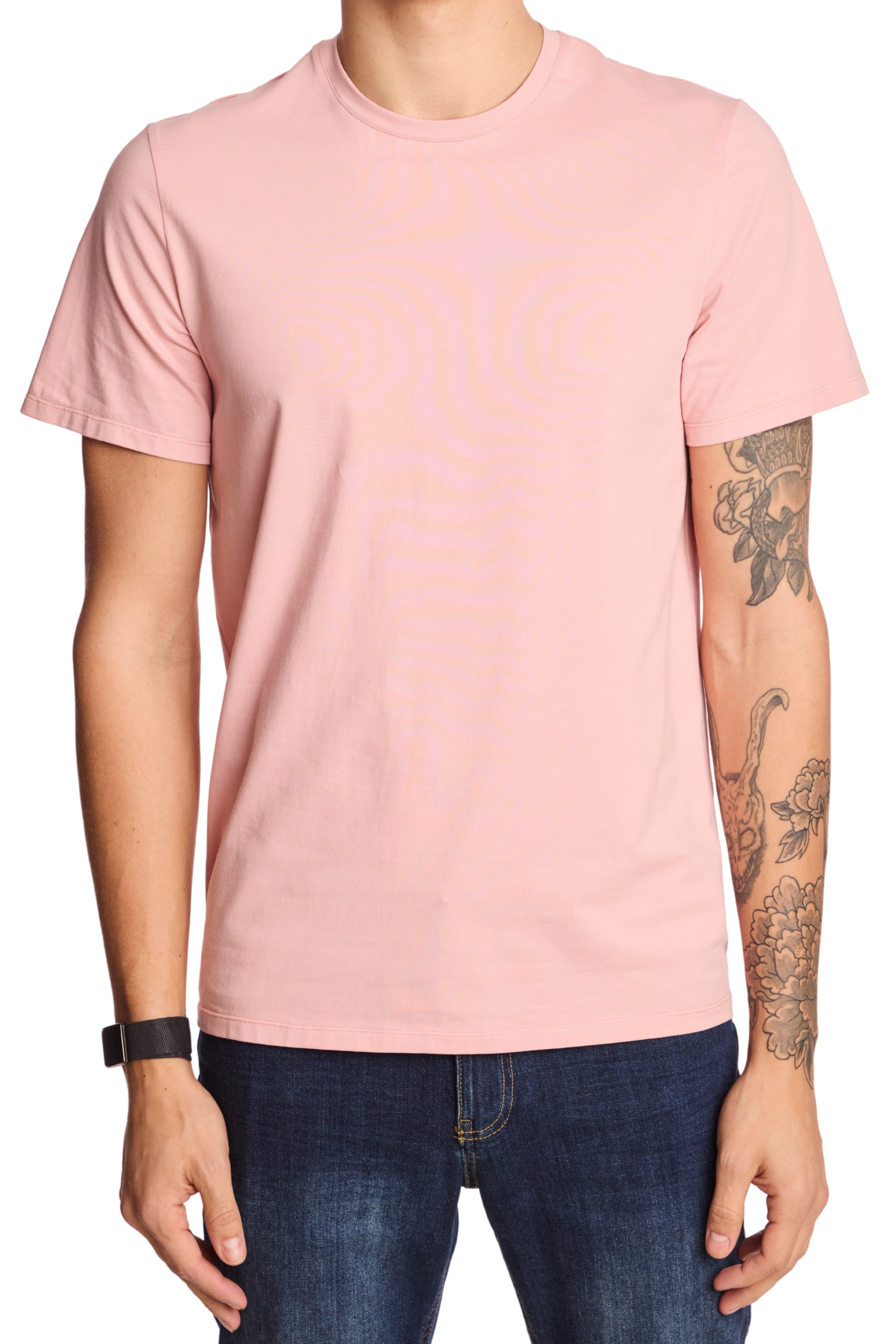 Lucas Crewneck T-Shirt - Dusty Pink