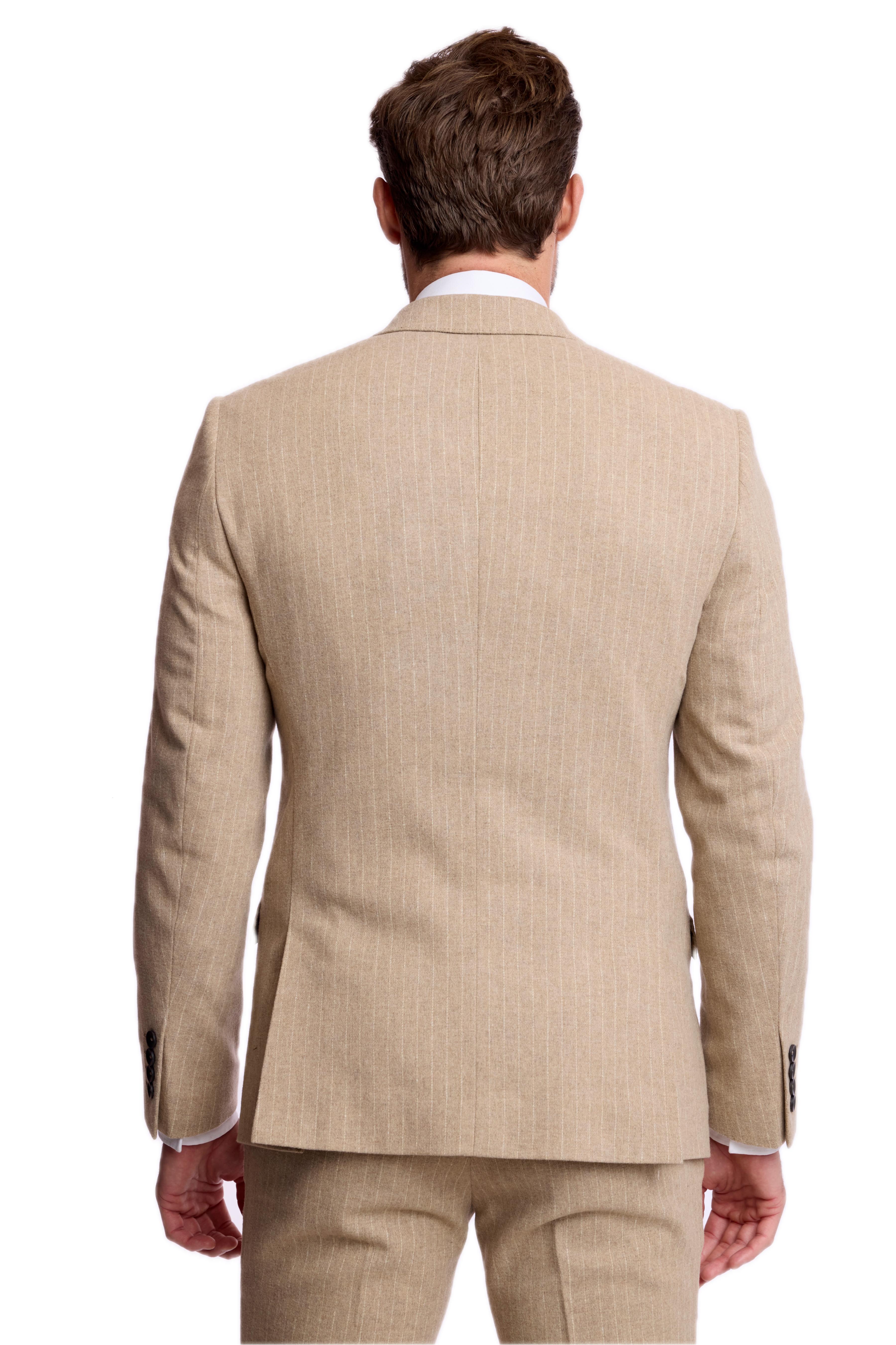 Ashton Peak Jacket - slim - Harvest Tan Pinstripe