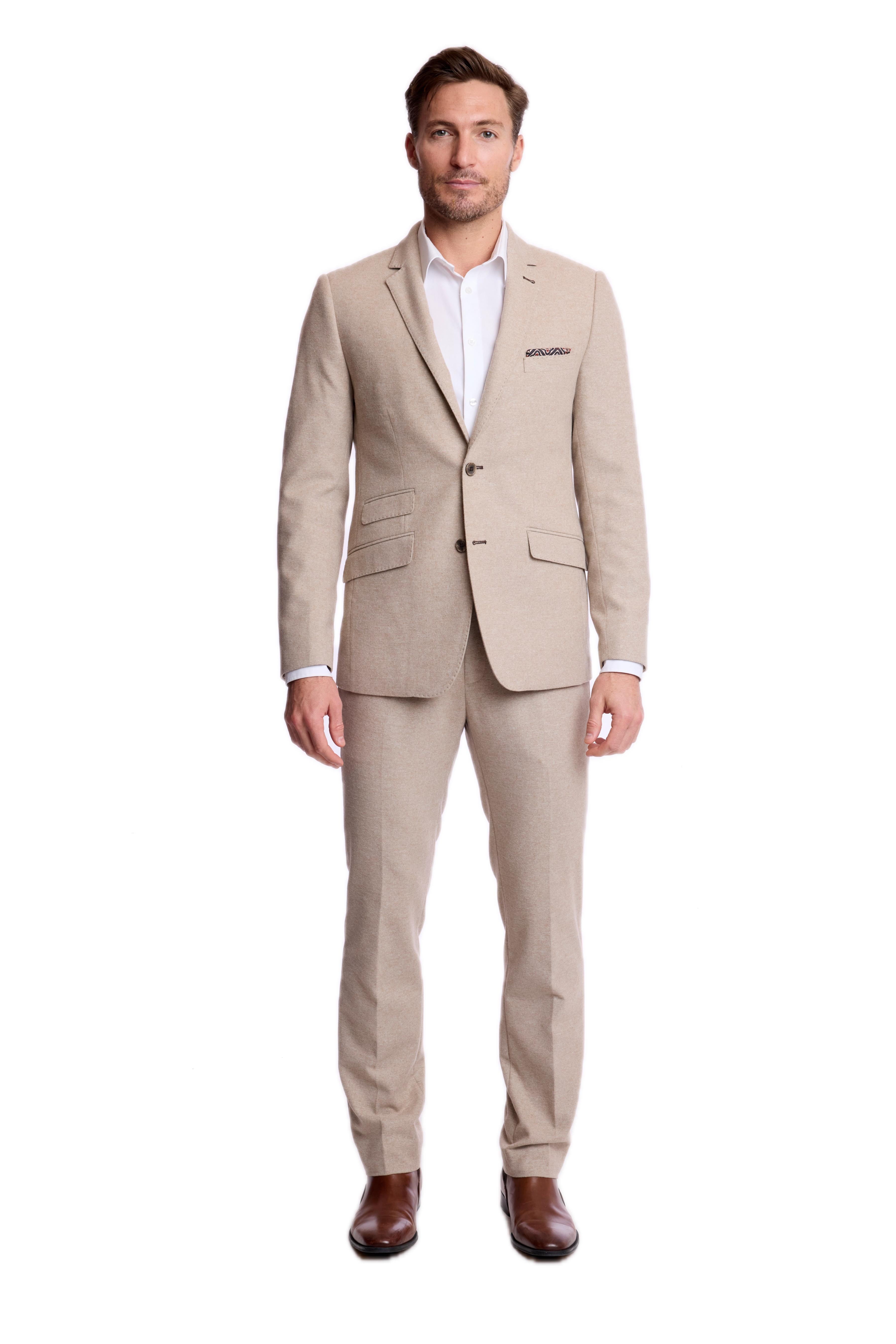 Dover Notch Jacket - slim - Latte
