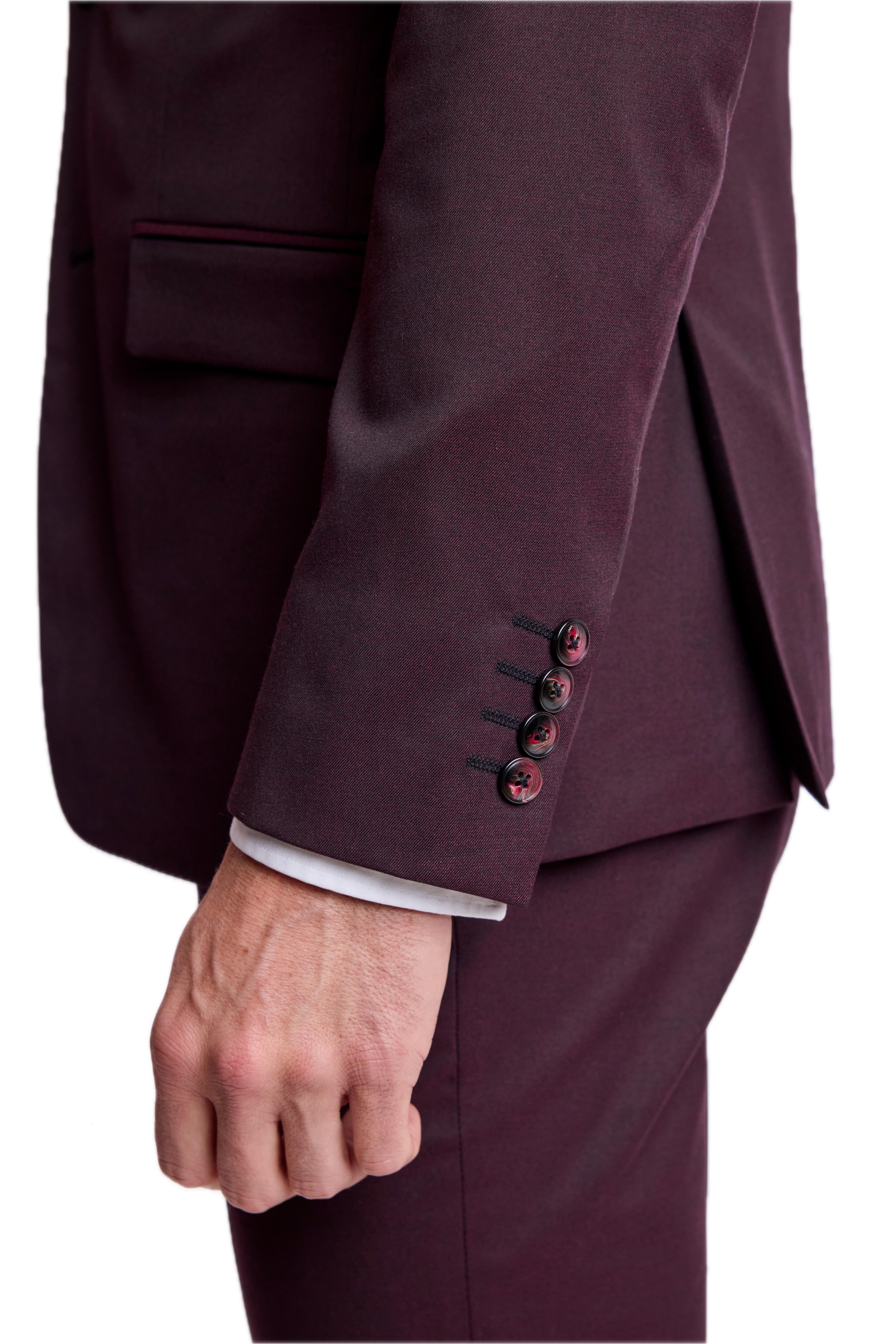 Ashton Peak Jacket - slim - Deep Burgundy