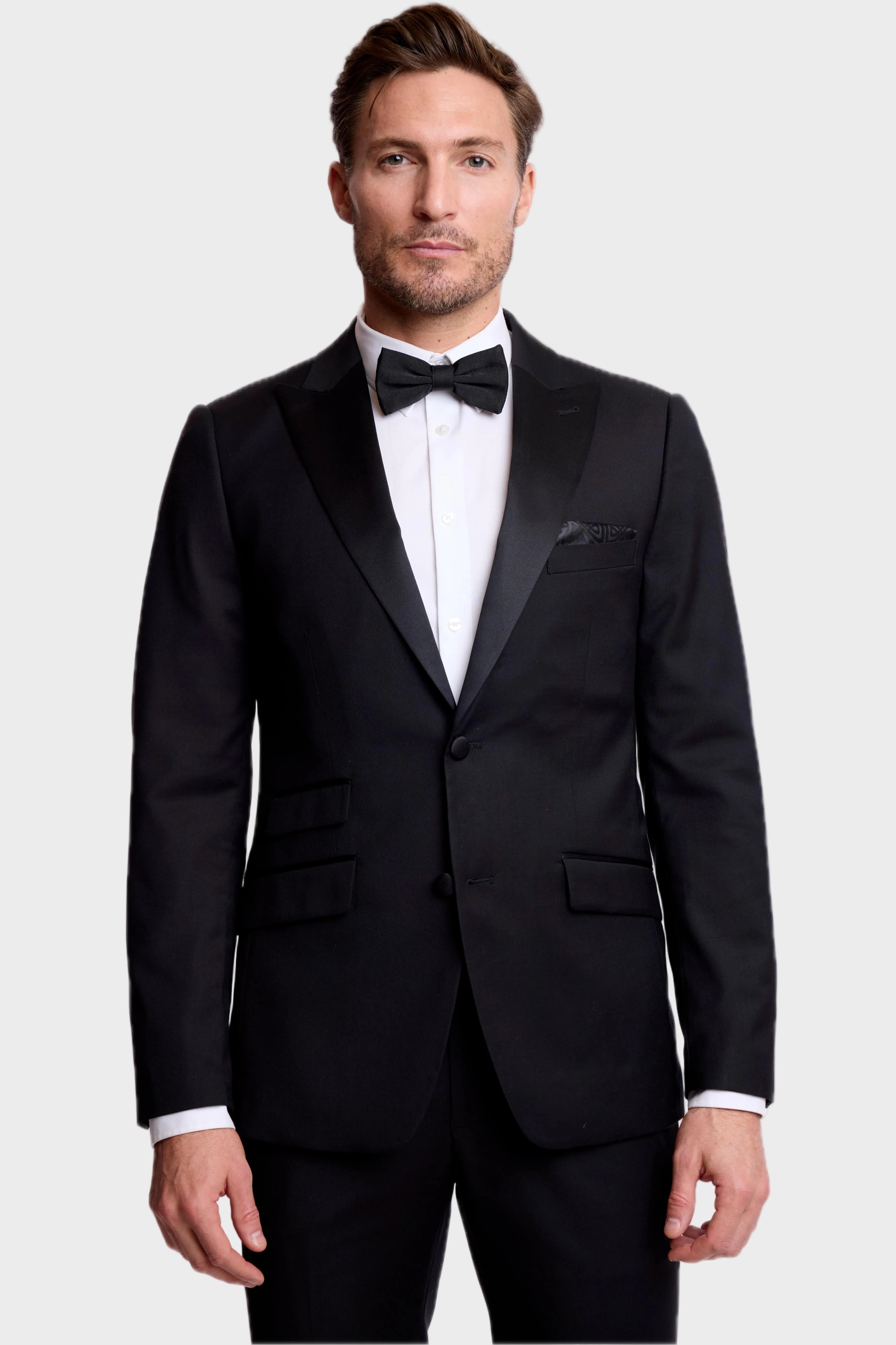 Kyle Big Peak Stretch Tux Jacket - slim - New Black