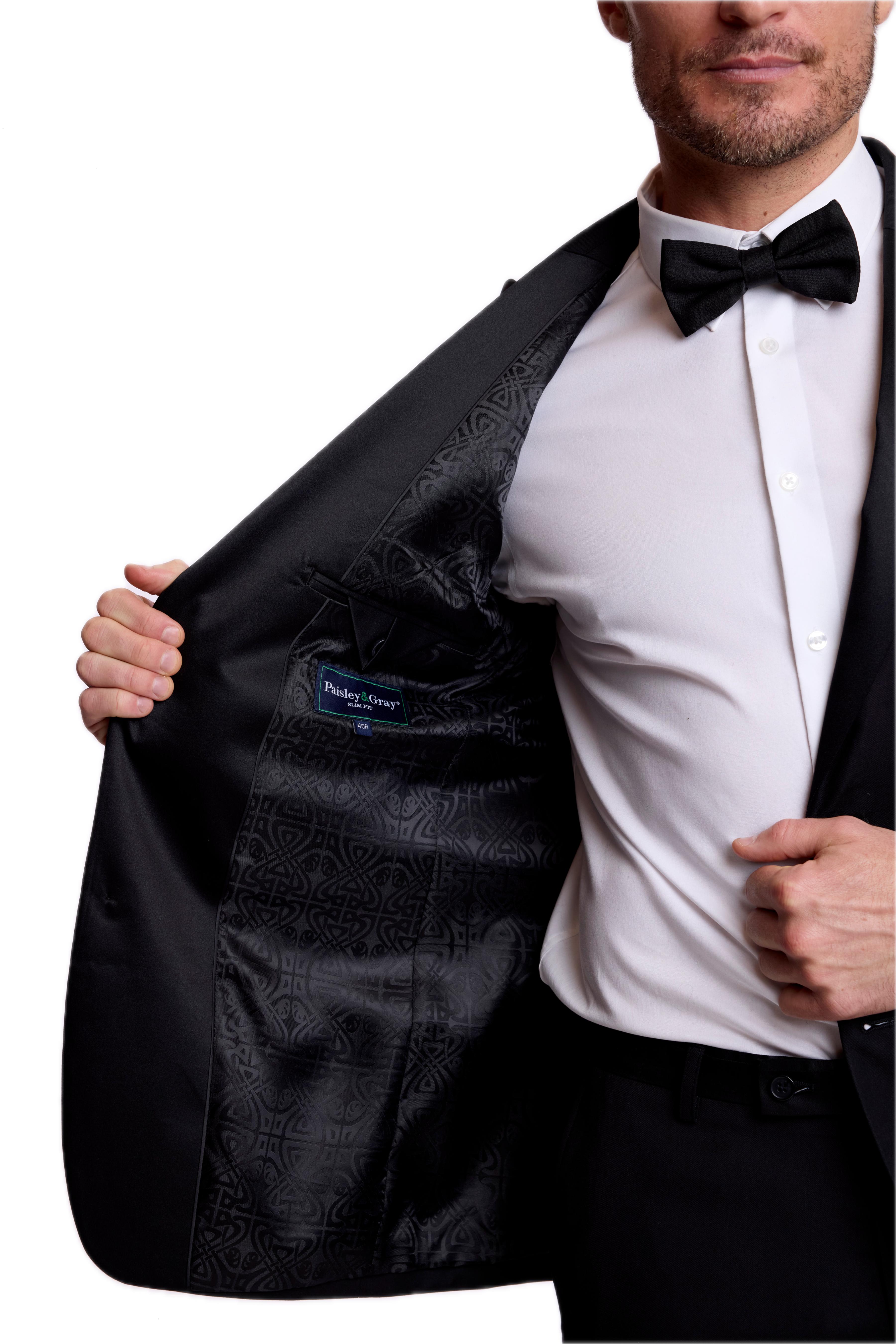 Kyle Big Peak Stretch Tux Jacket - slim - New Black