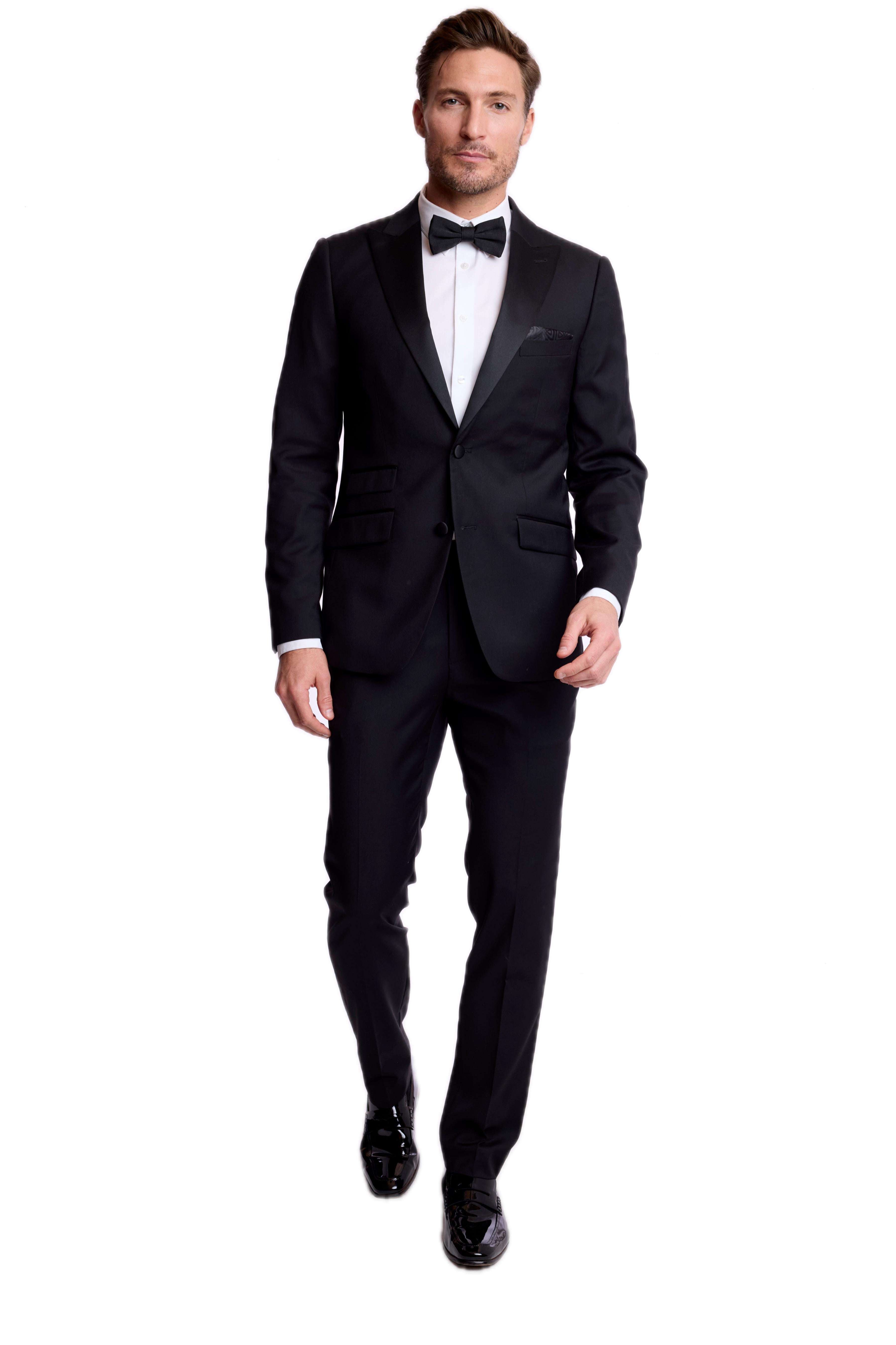 Kyle Big Peak Stretch Tux Jacket - slim - New Black