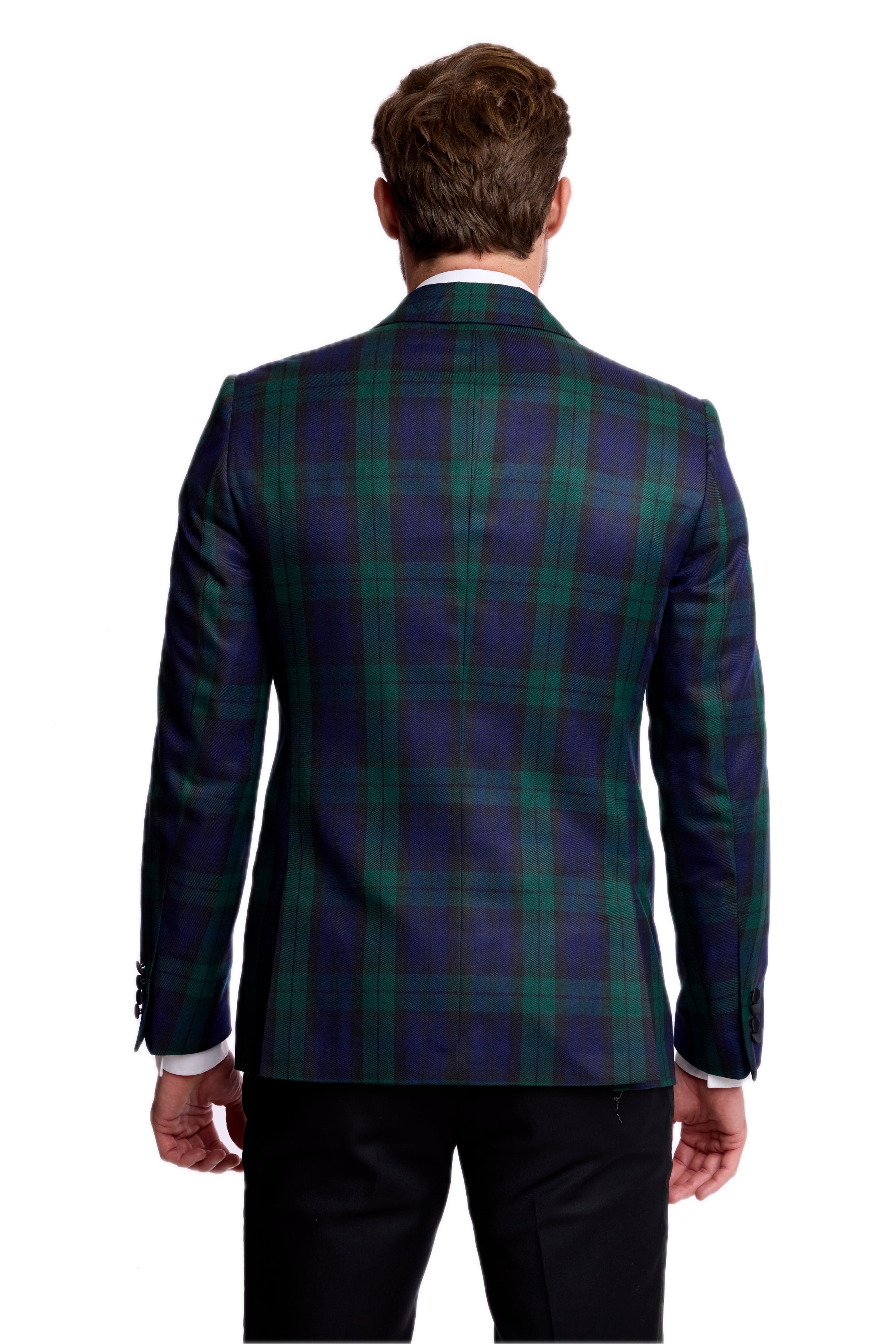 Kyle Big Peak Tux Jacket - slim - Black Watch Tartan