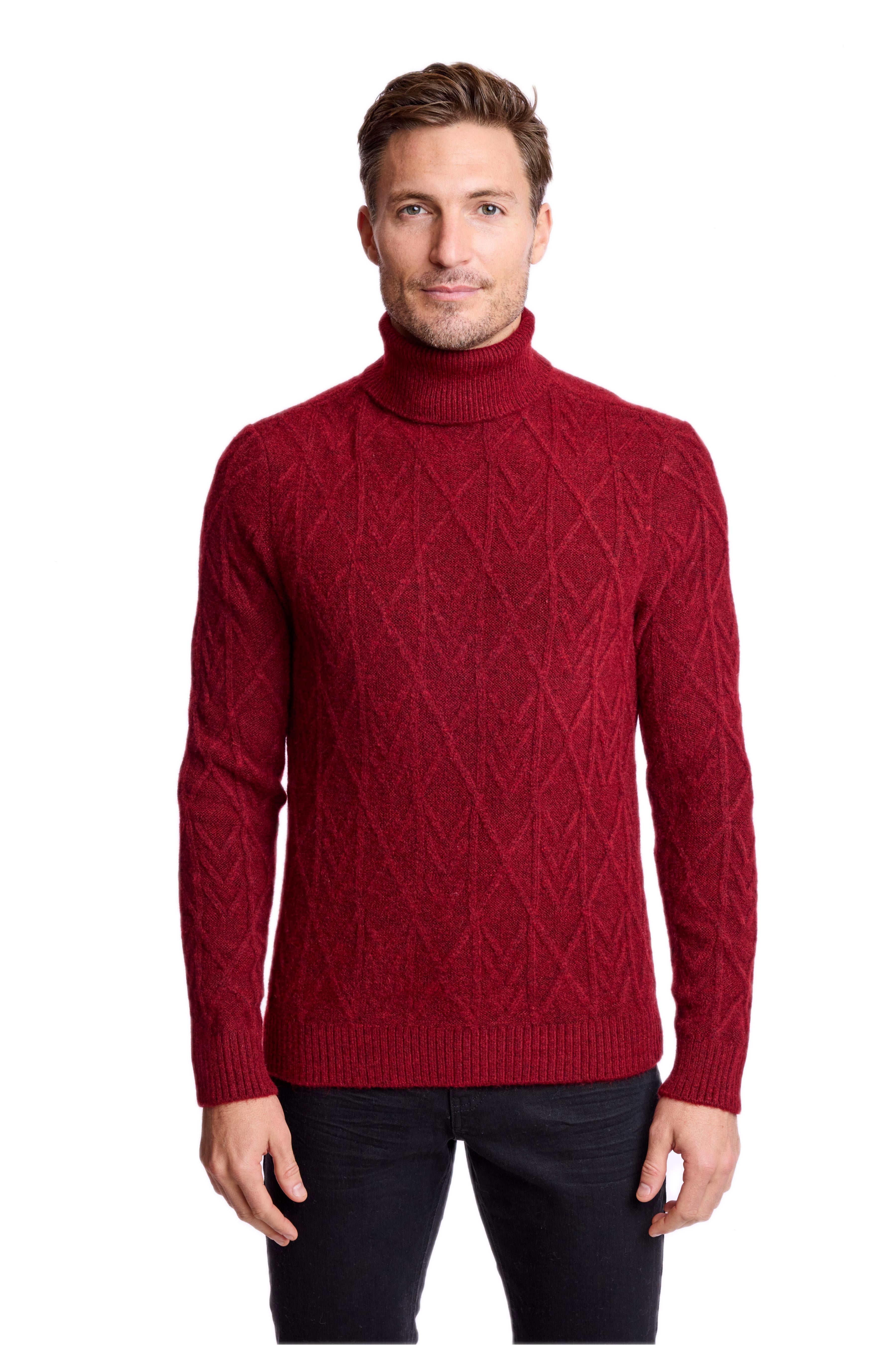 Chunky Turtleneck - Burgundy Bordeaux