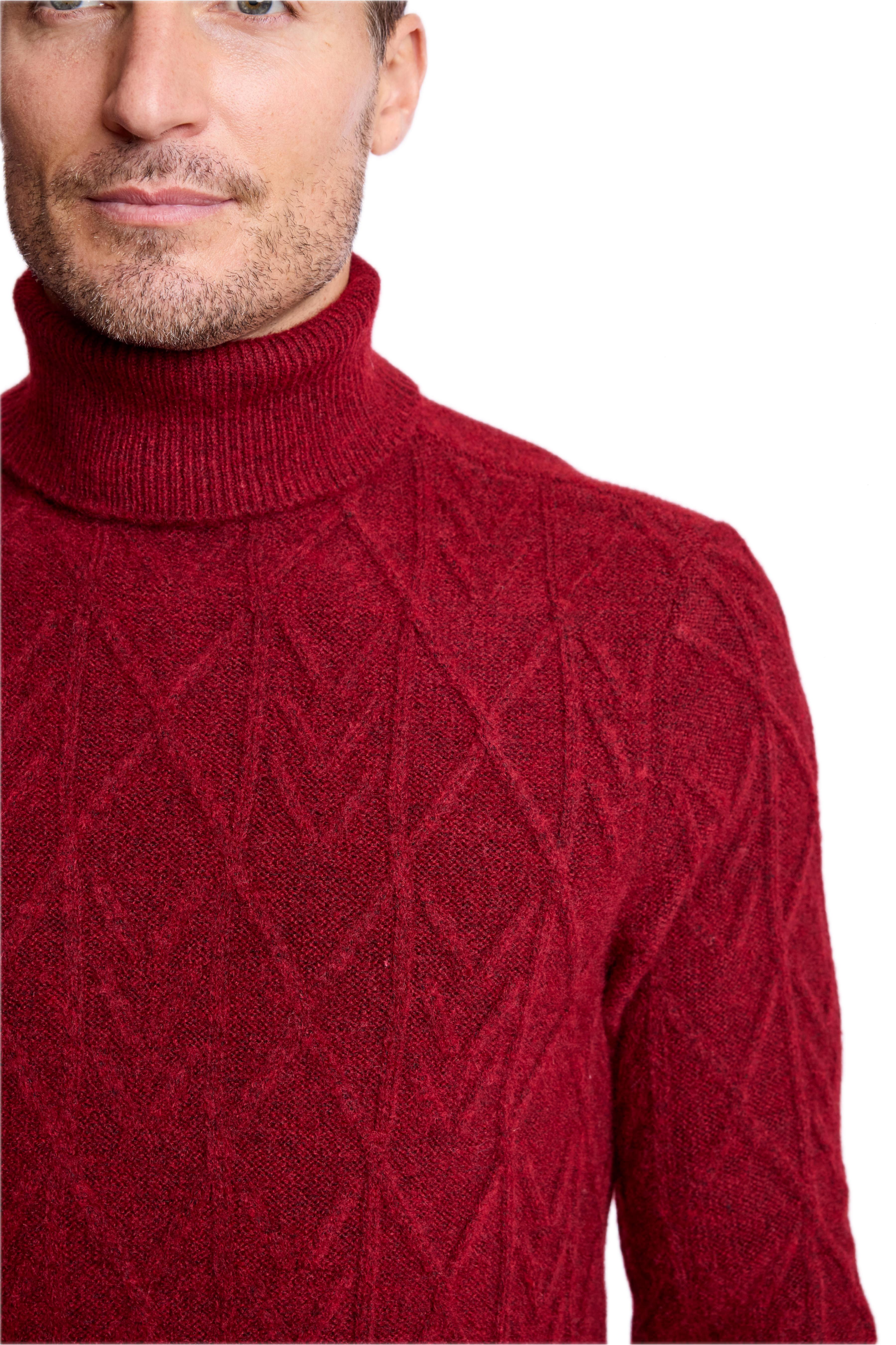 Chunky Turtleneck - Burgundy Bordeaux