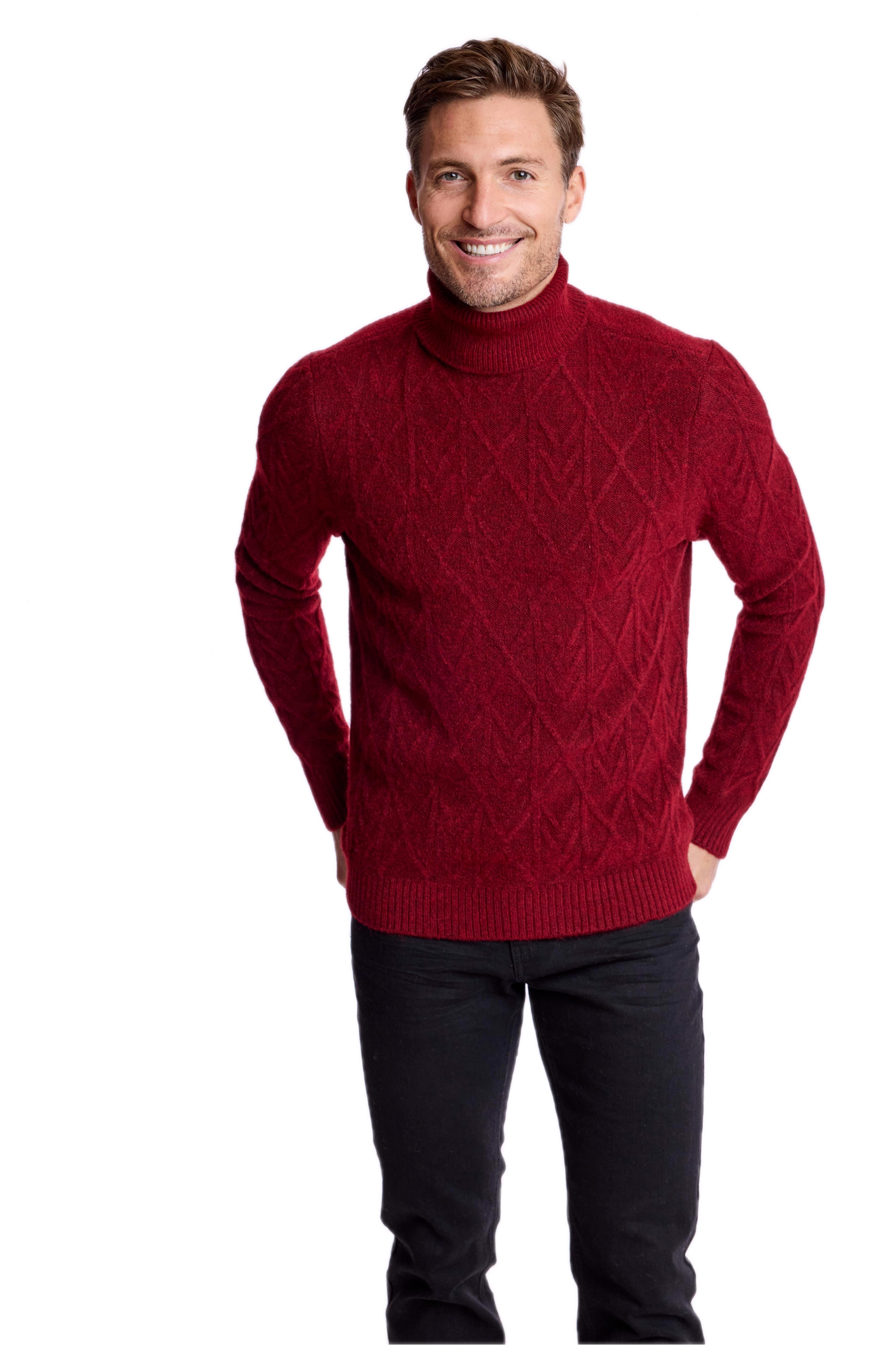 Chunky Turtleneck - Burgundy Bordeaux