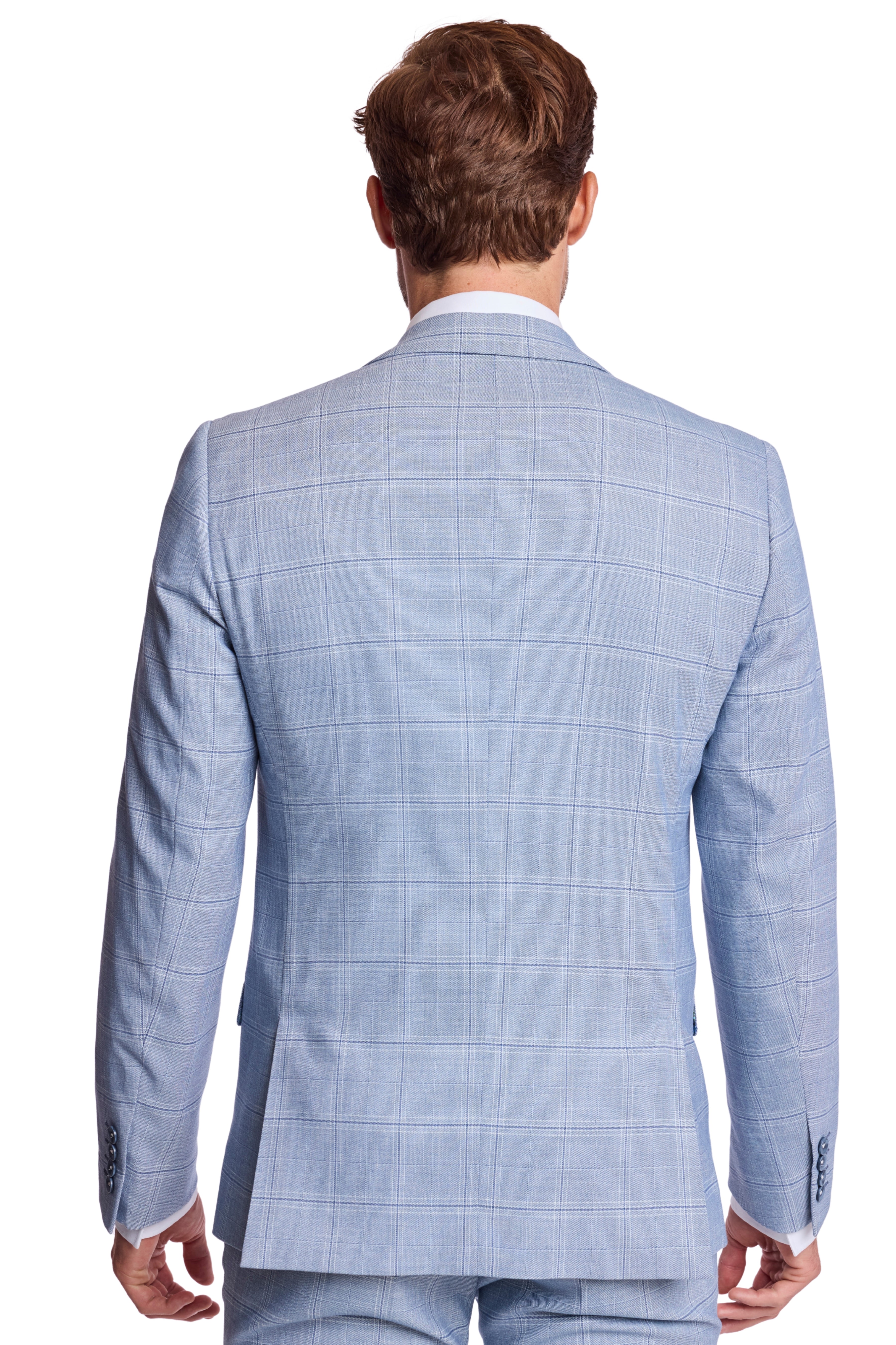 Ashton Peak Jacket - slim - Blue White Check
