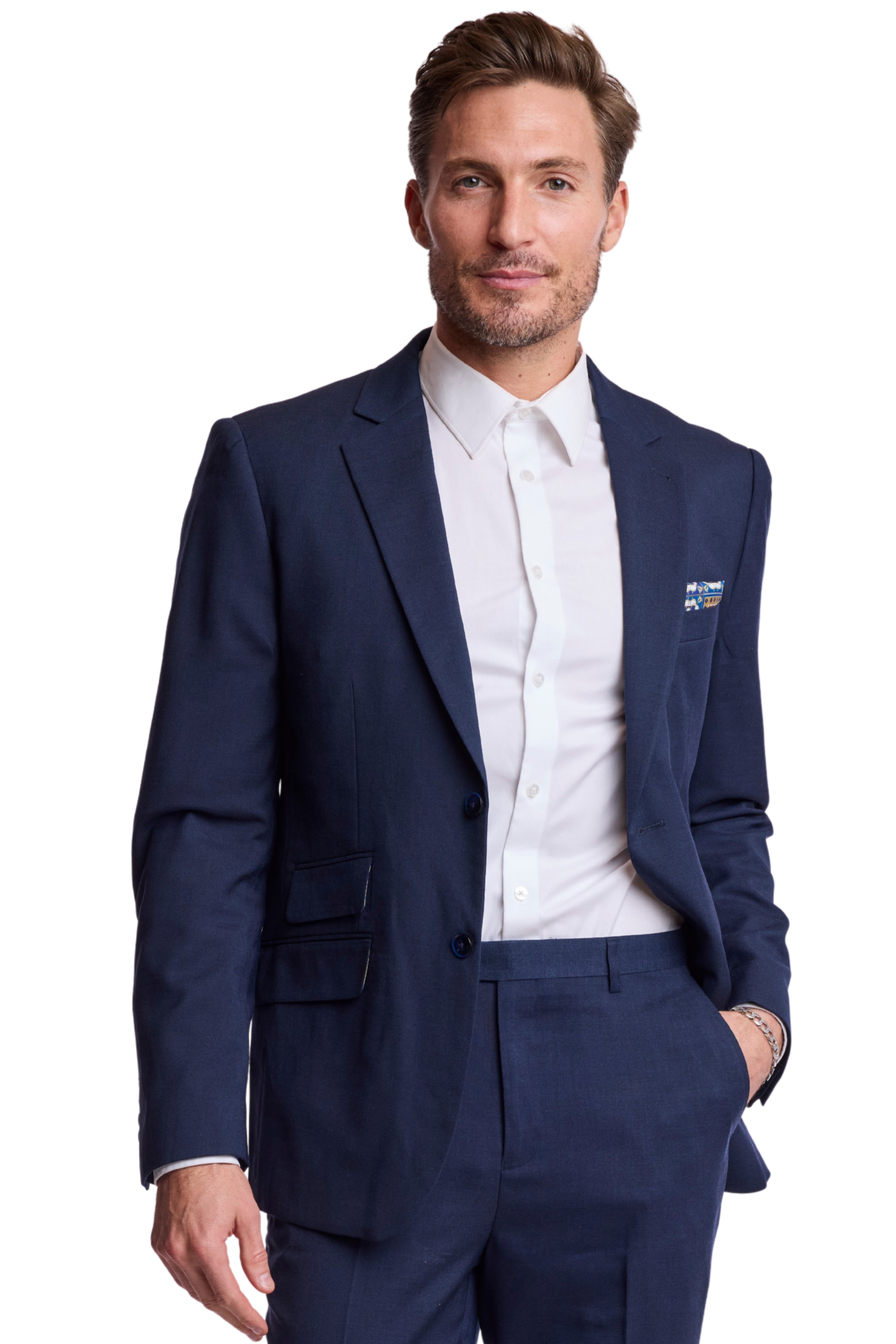 Modern Fit - Dover Notch Jacket - Naval Blue