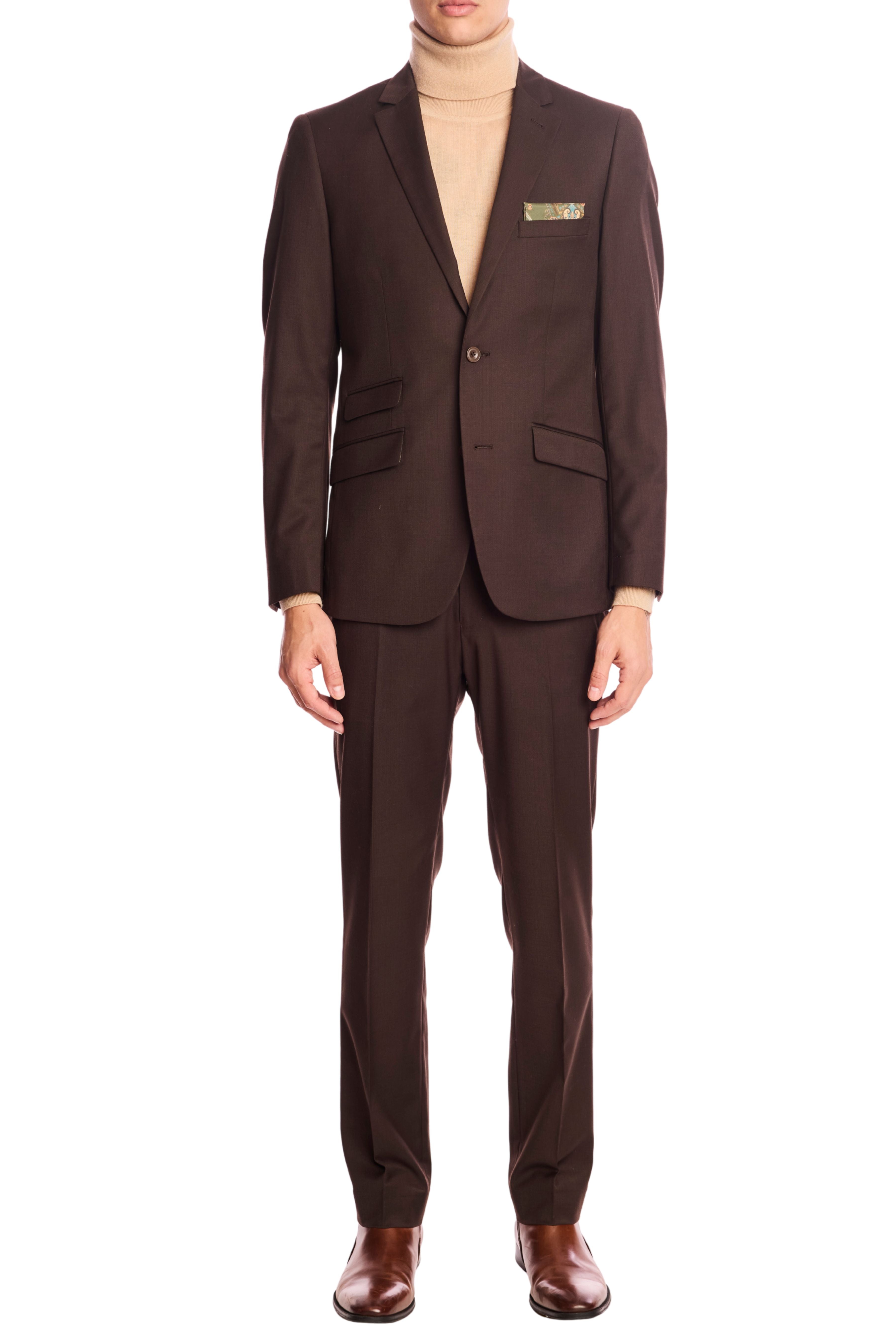 Dover Notch Jacket - slim - Dark Chocolate