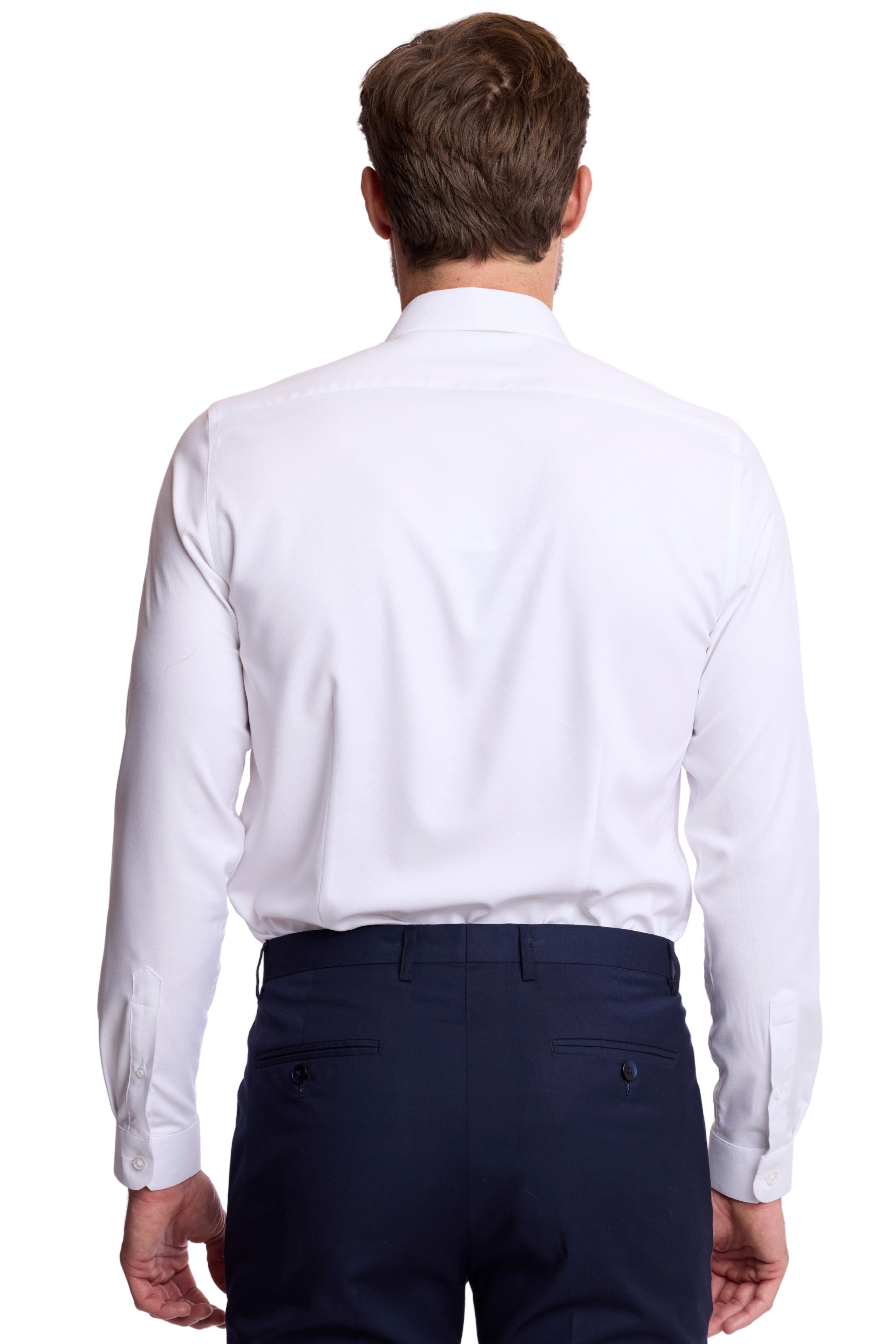 Samuel Spread Collar Shirt - All White