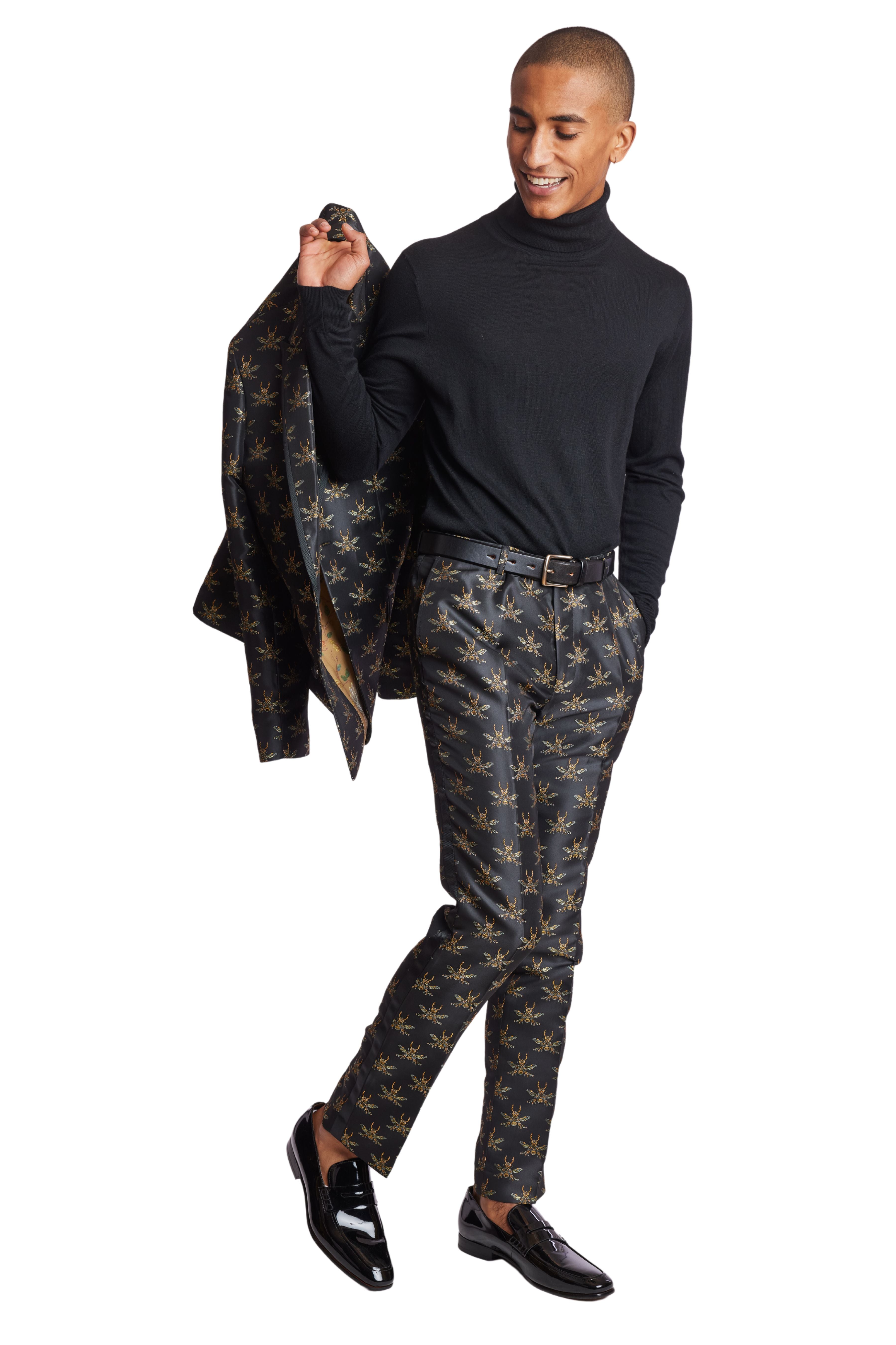 Grosvenor Peak Tux Jacket - slim - Black Bees