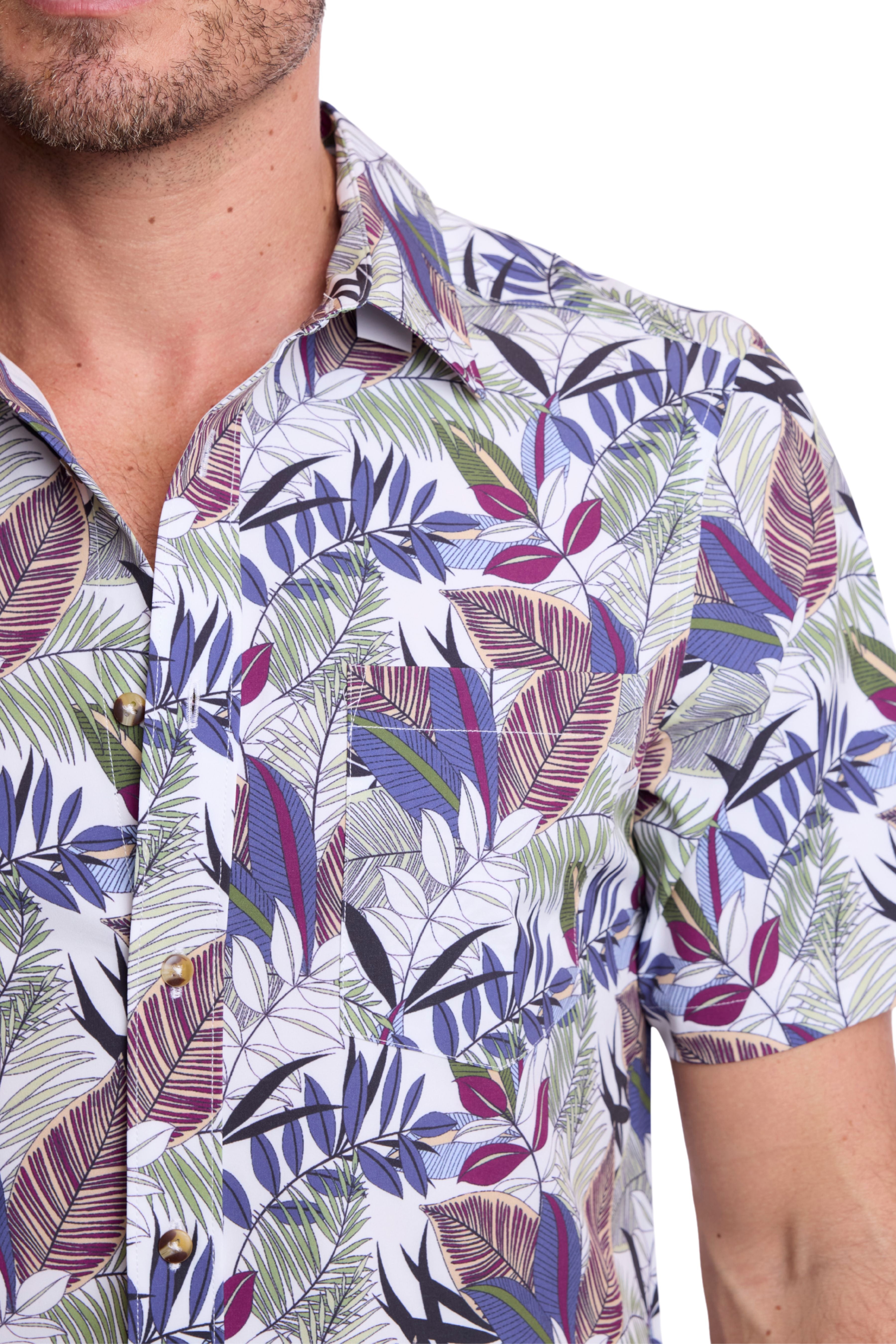 Gilby Swim Shirt - Multi Leaf