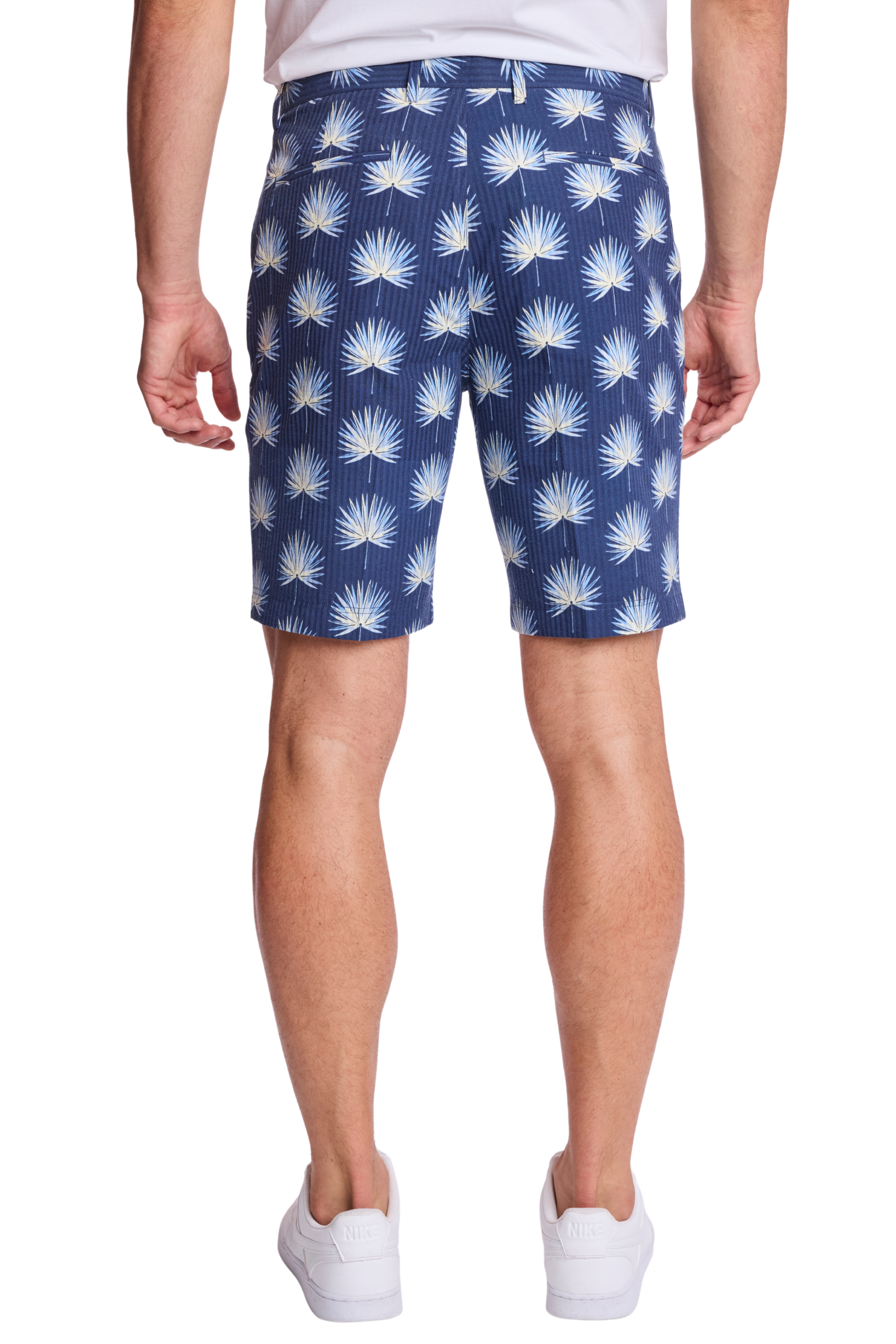 Felix Shorts - slim - Ocean White Seersucker