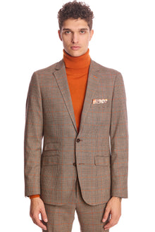  Dover Notch Jacket - slim - Orange Pop Prince of Wales