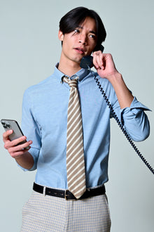  Brian Button Down Shirt - Blue Chambray