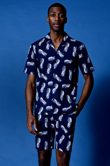  Felix Shorts - slim - Navy Pineapple