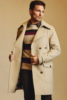  Military DB Overcoat - Light Tan