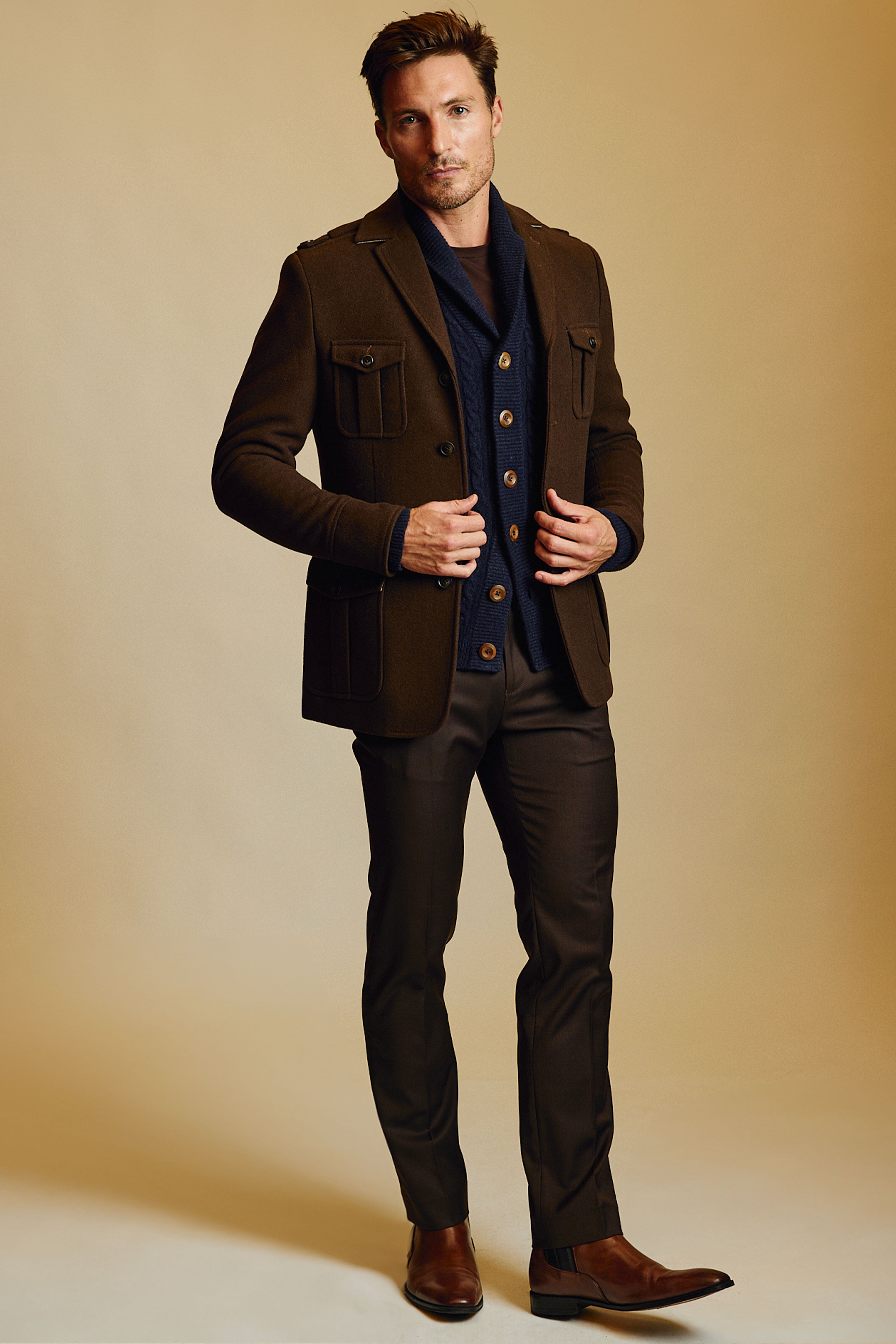 Utility Jacket - Chocolate Brown