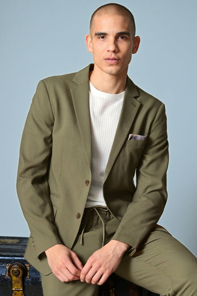 Dover Notch Jacket - slim - Olive – Paisley & Gray
