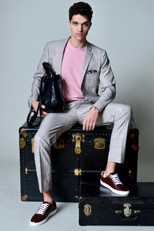  Dover Notch Jacket  - slim - Tan Pink Blue Plaid