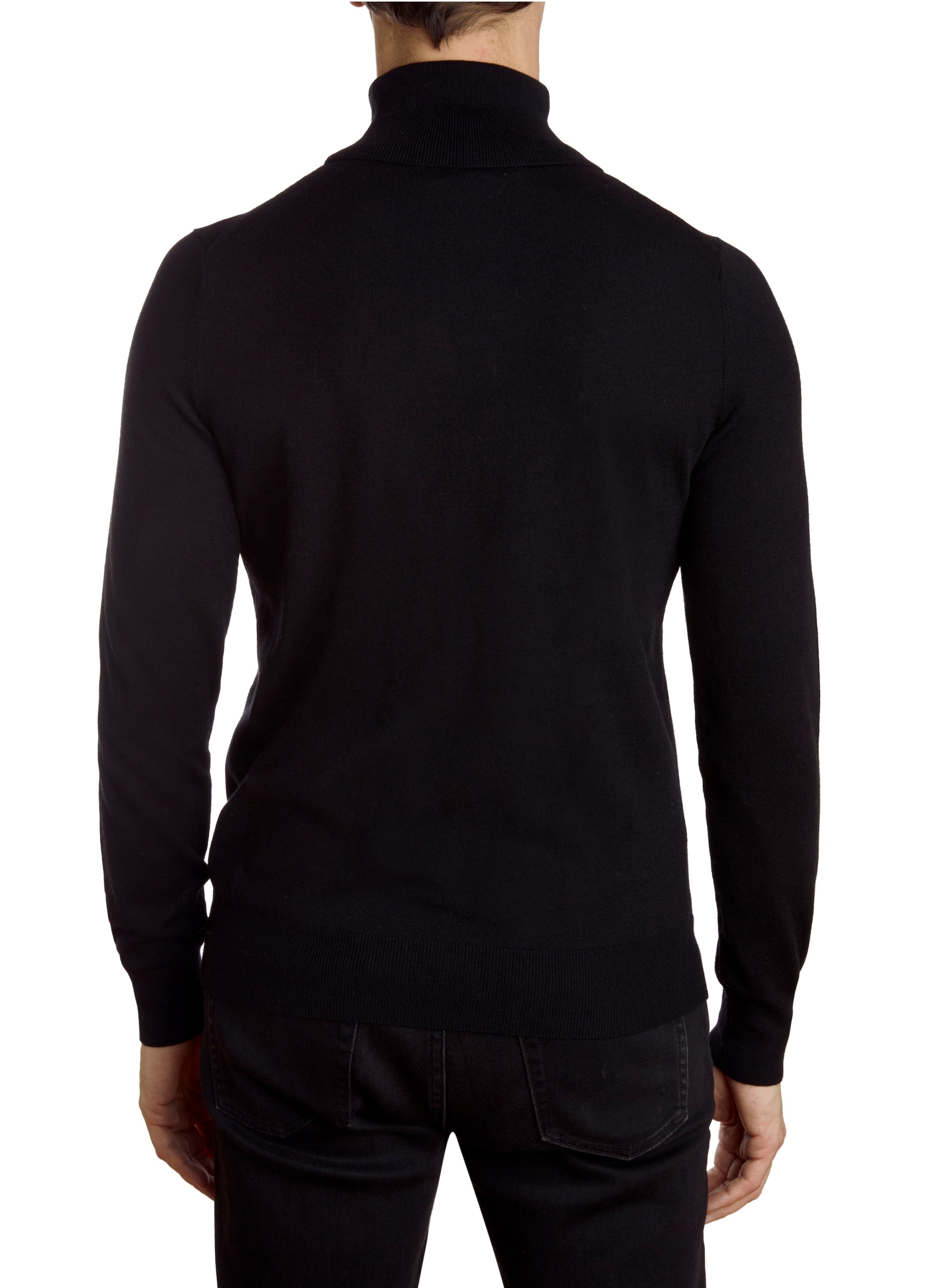 Fine Gauge Turtleneck - Blackout