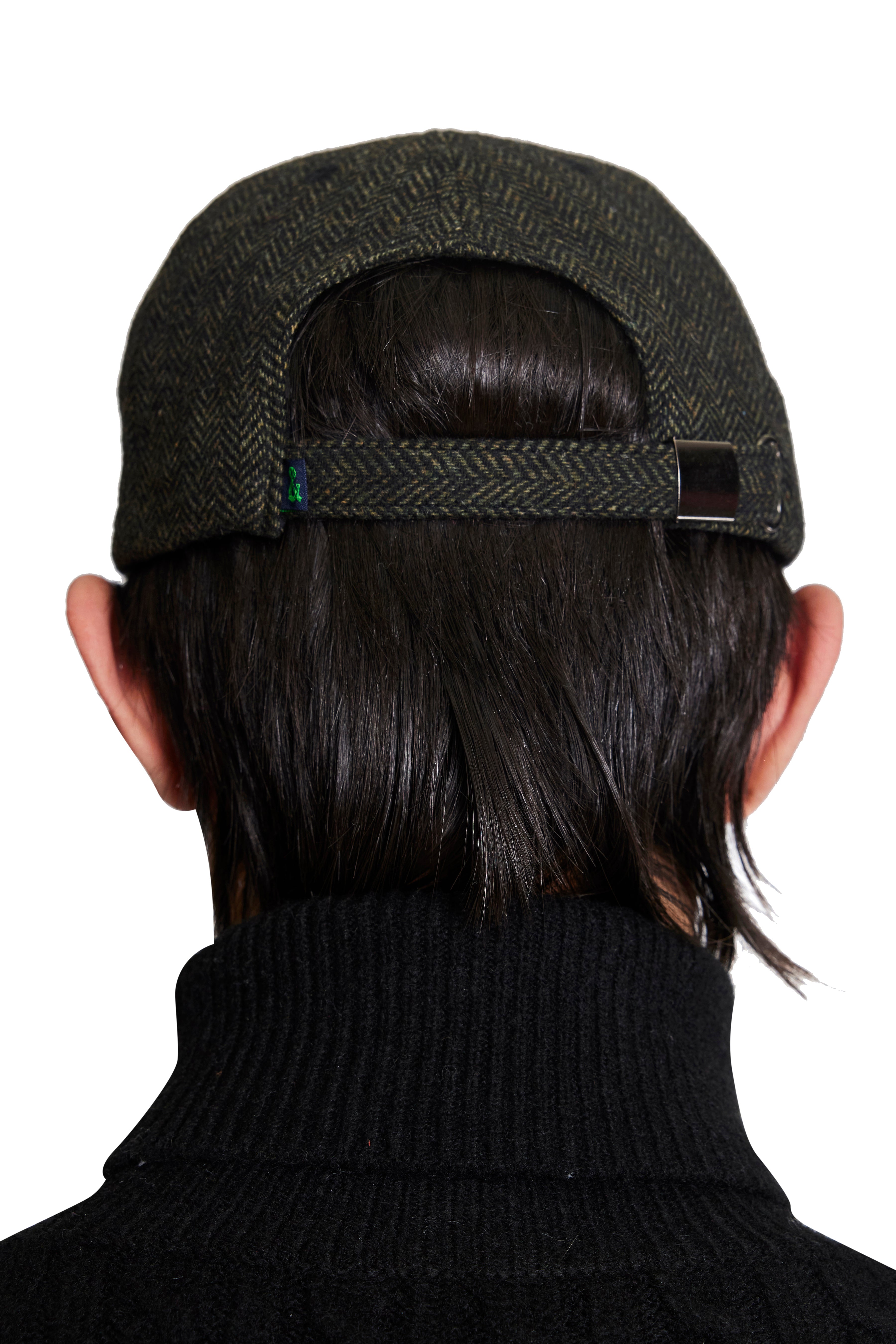 Colin Baseball Cap - Loden Herringbone