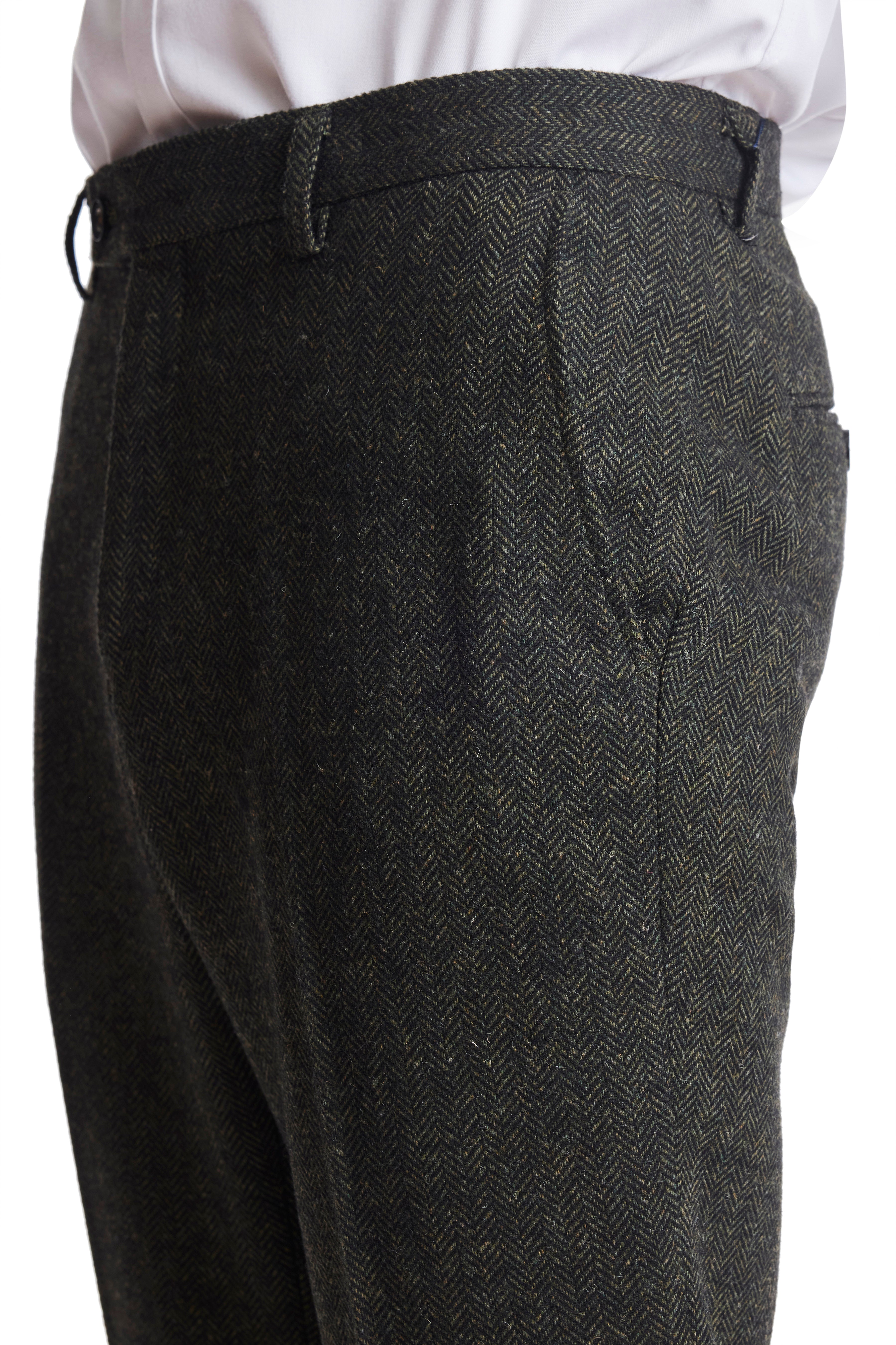 Downing Pants - slim - Loden Herringbone