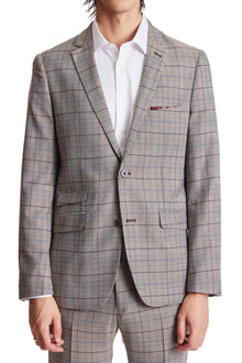  Dover Notch Jacket - slim - Tawny Blue Burg Check