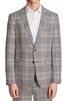  Ashton Peak Jacket - slim - Black Tan Houndstooth