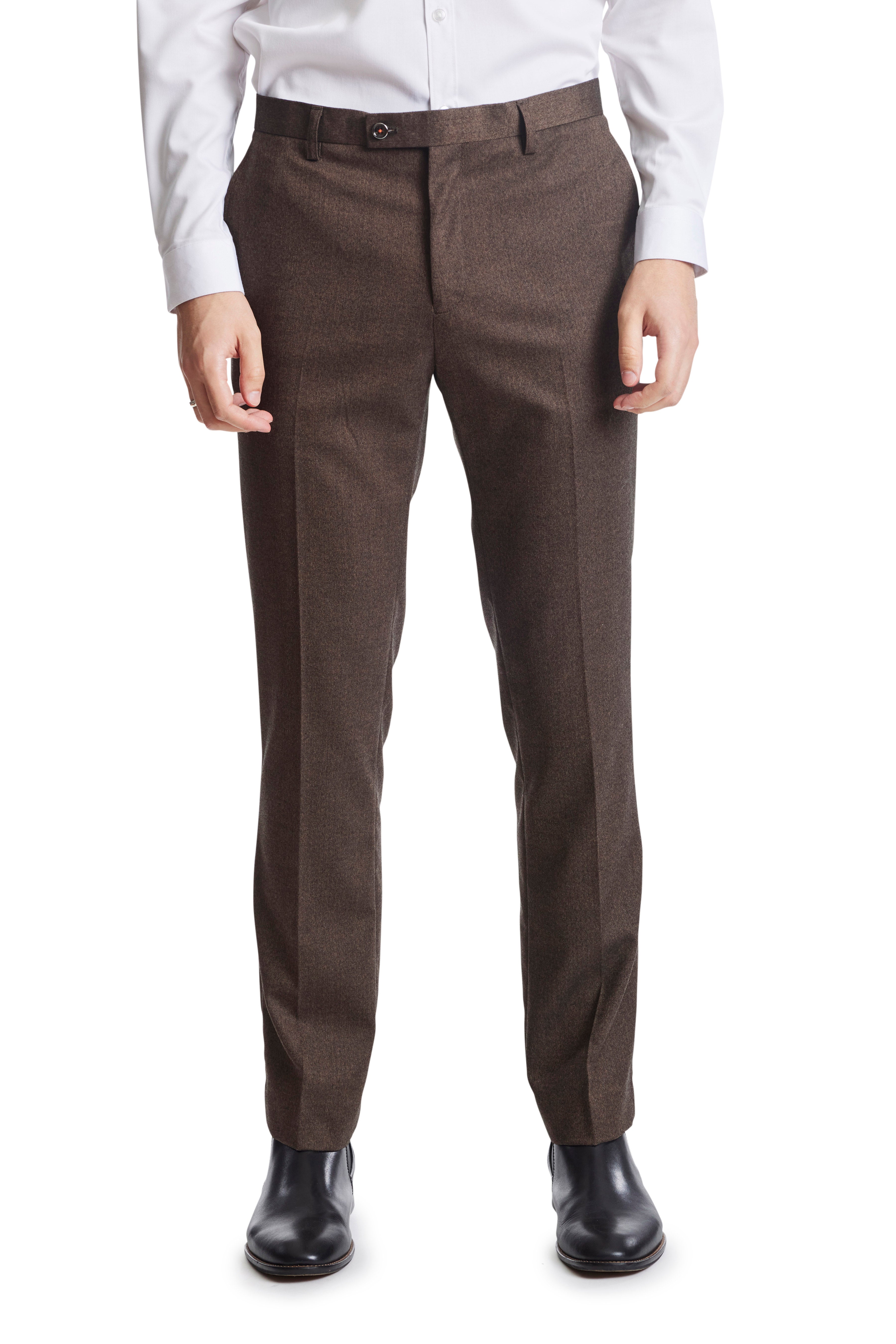 Downing Pants - slim - Coco Herringbone