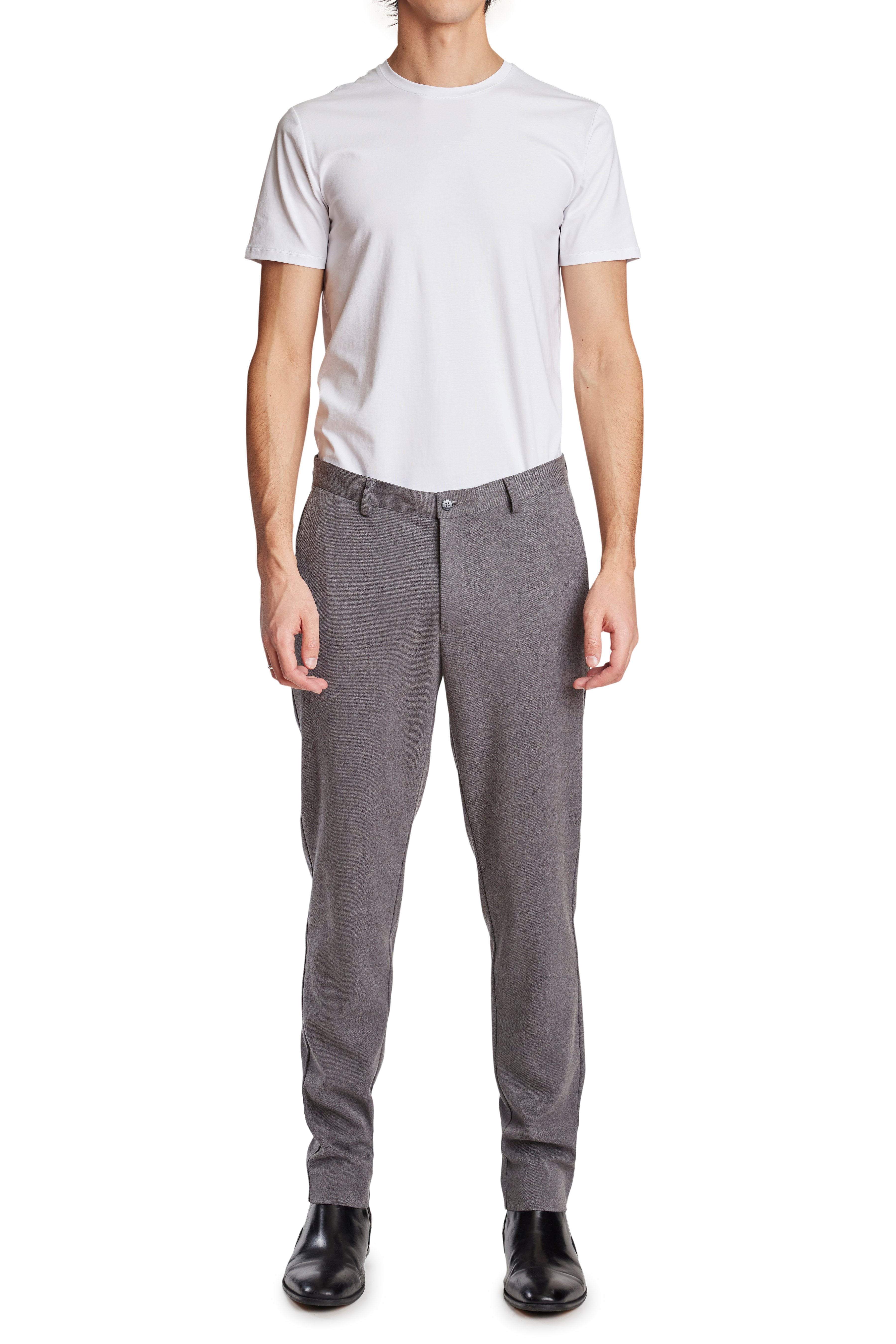 Carlton Tapered Chino Pants - Dk Grey