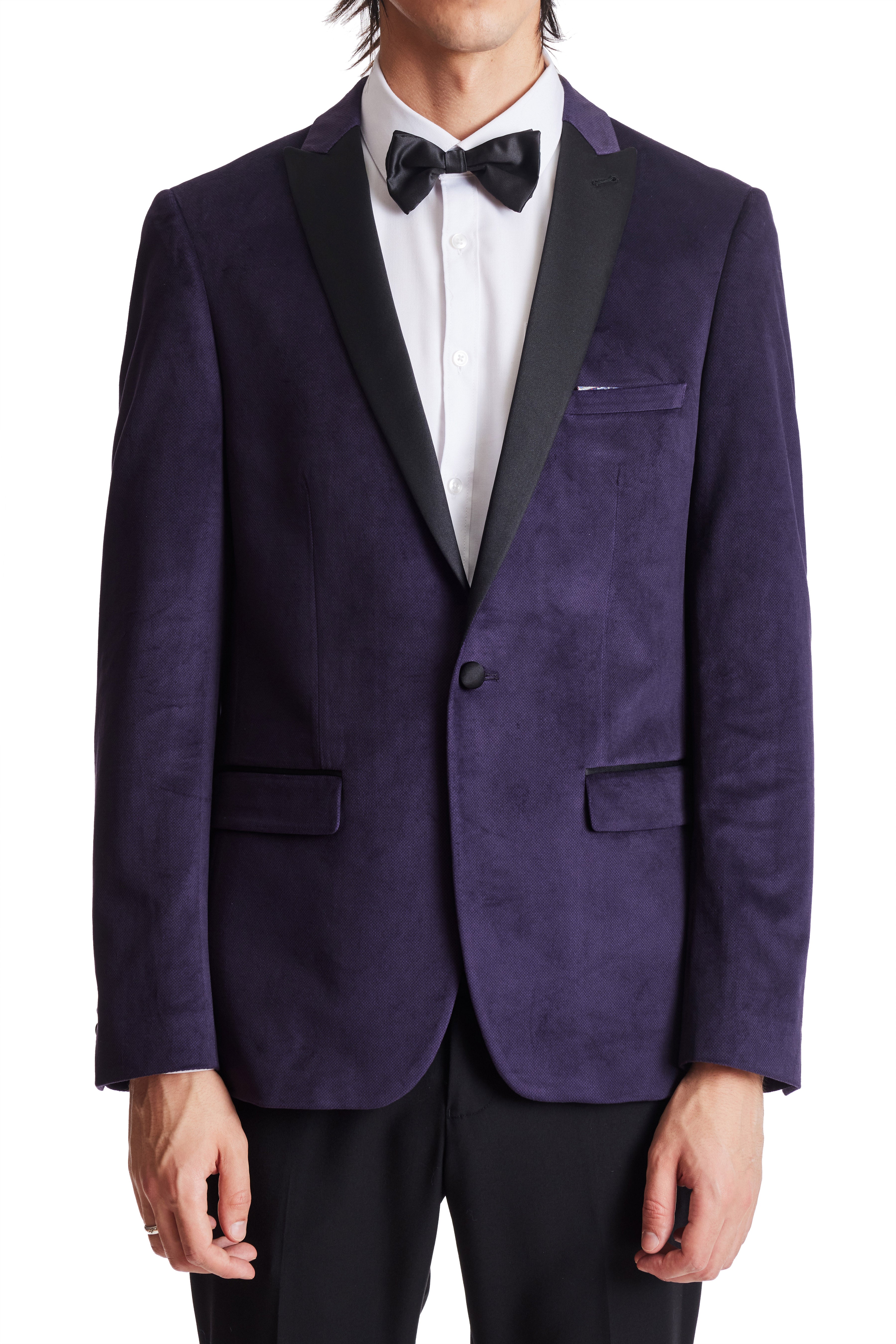 Iris Purple Velvet Tuxedo