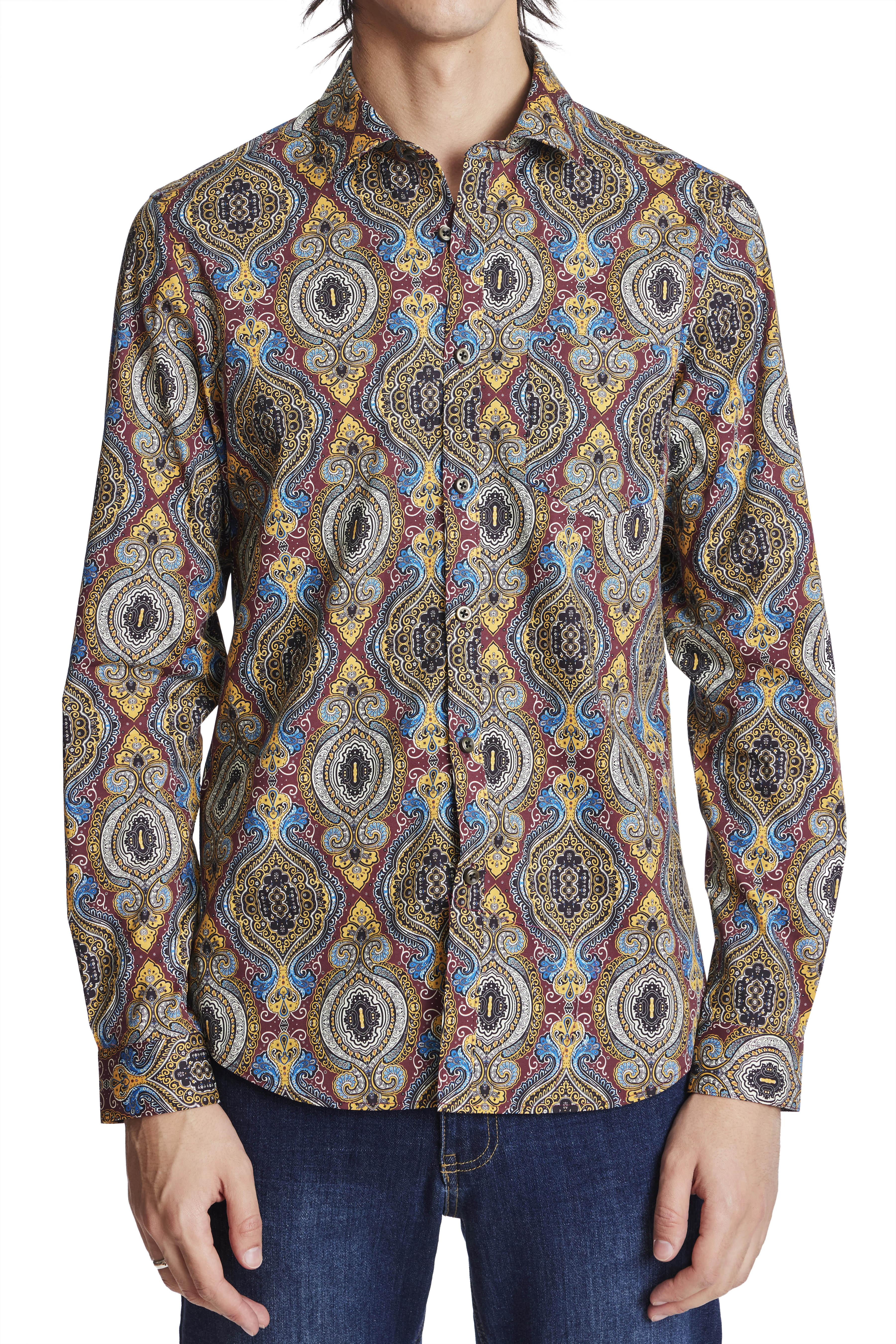 Samuel Spread Collar Shirt - Vintage Paisley