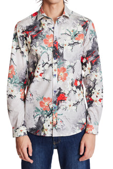  Samuel Spread Collar Shirt - Winter Floral