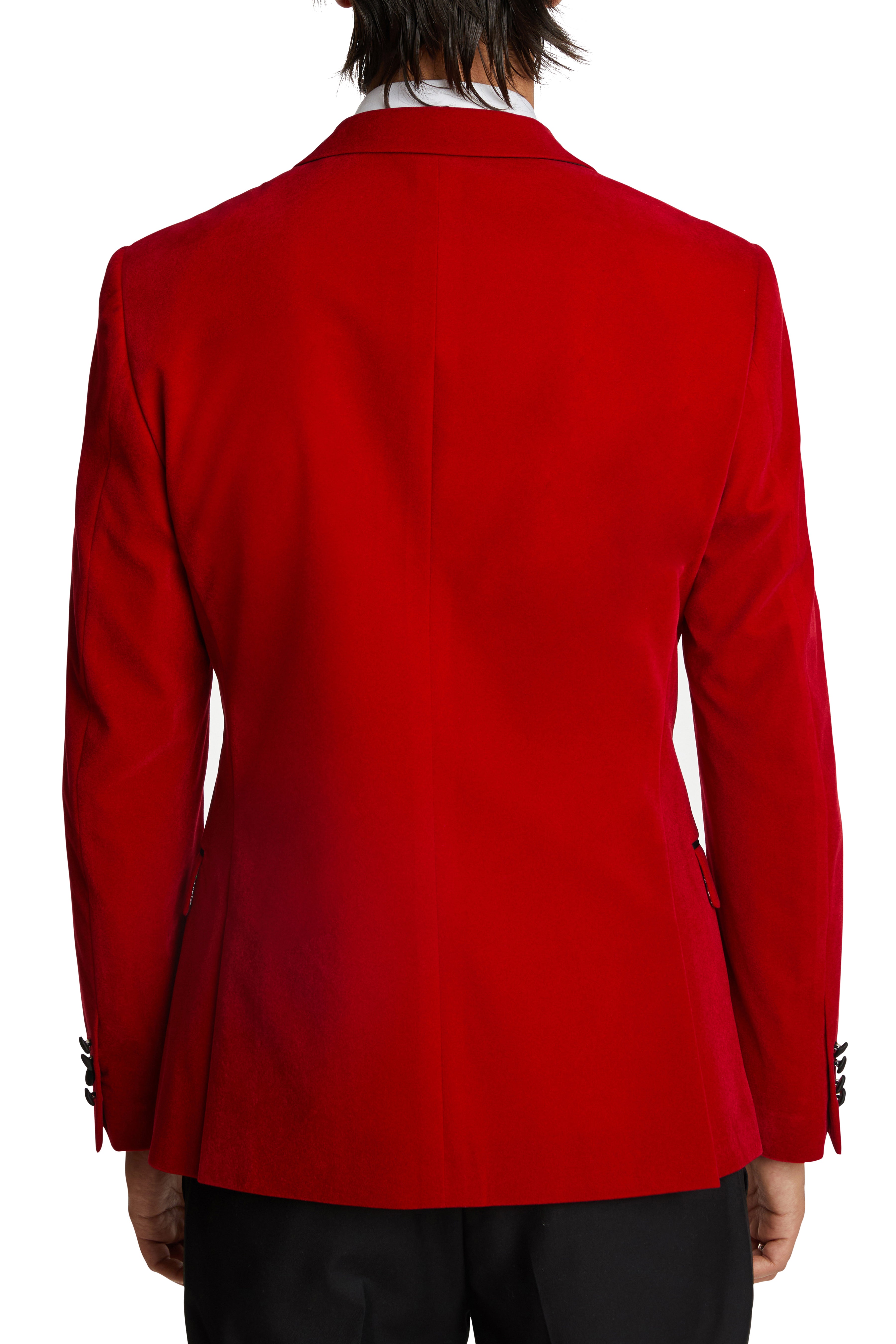 Soho Peak DB Tux Jacket - slim - Cayenne Red Velvet
