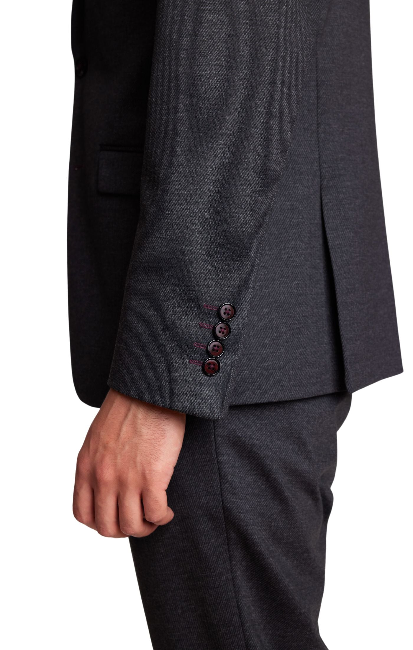 Ashton Peak Jacket - slim - Charcoal Knit
