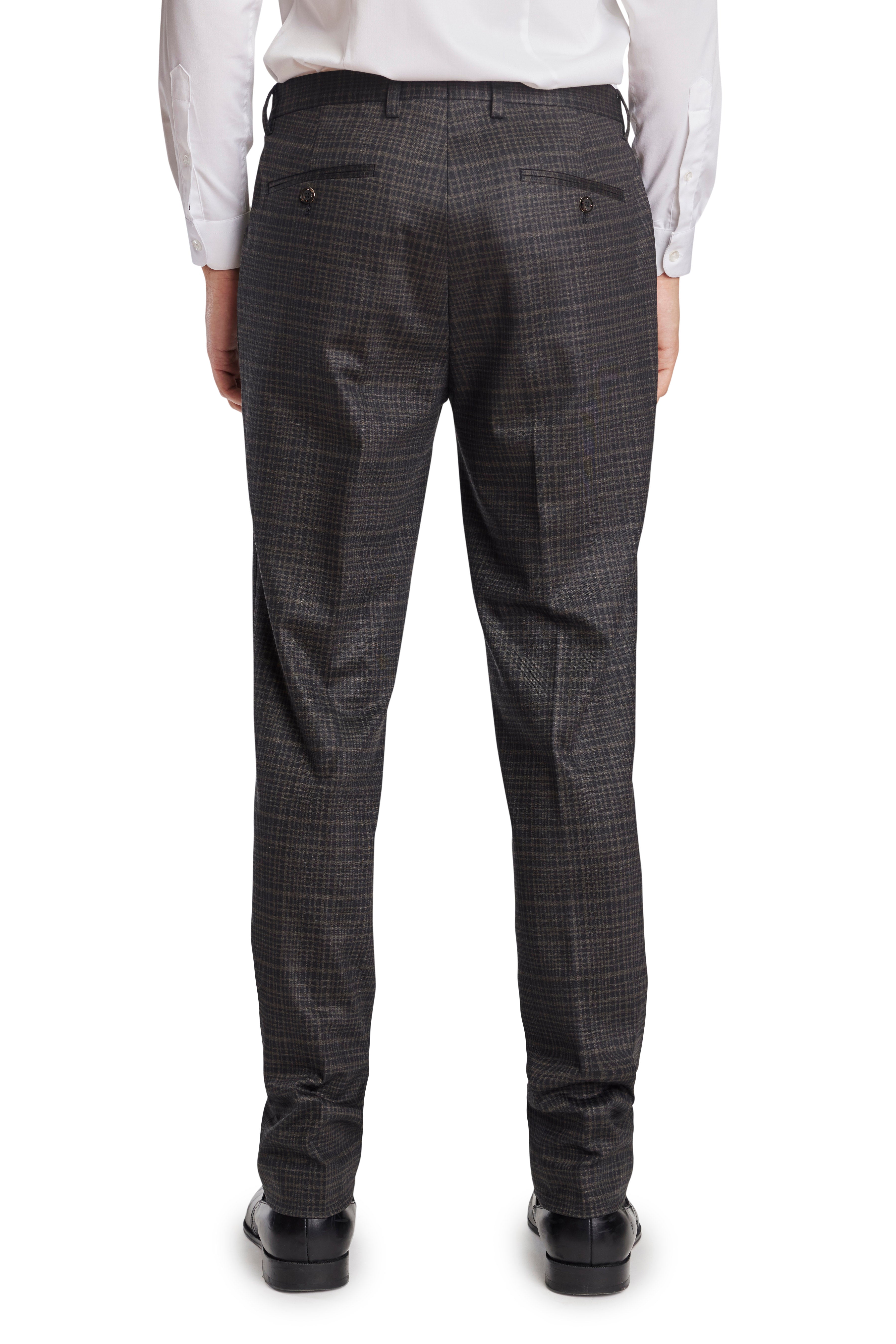 Downing Pants - slim - Brown Black Small Check