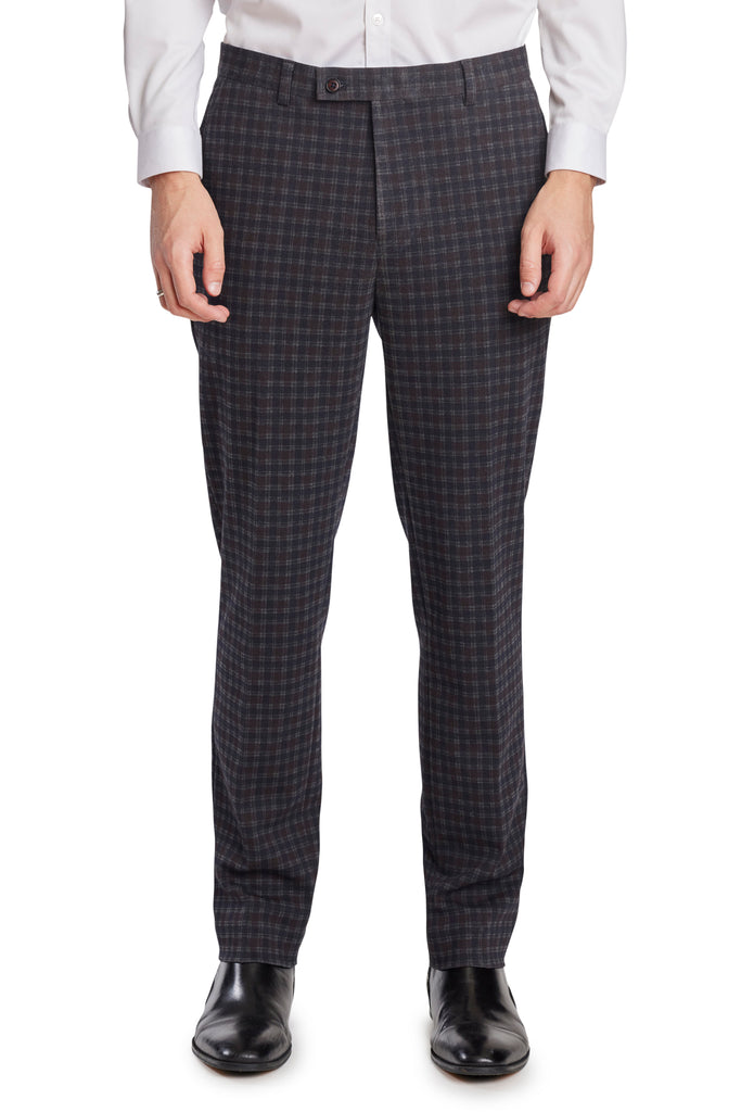 Grey Regular And Casual Fit Flat-front And Checkered Formal Trousers For  Men at Best Price in New Delhi | Ritu Exports